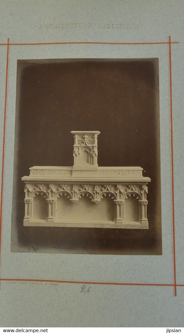 par Pierre Petit (1831- 1905) 29 photos albuminées 18 x 13 cm Architecture Religieuse éditée par Pairault Thézard --- GF