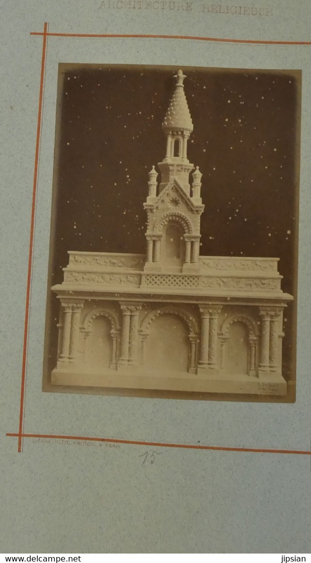 par Pierre Petit (1831- 1905) 29 photos albuminées 18 x 13 cm Architecture Religieuse éditée par Pairault Thézard --- GF