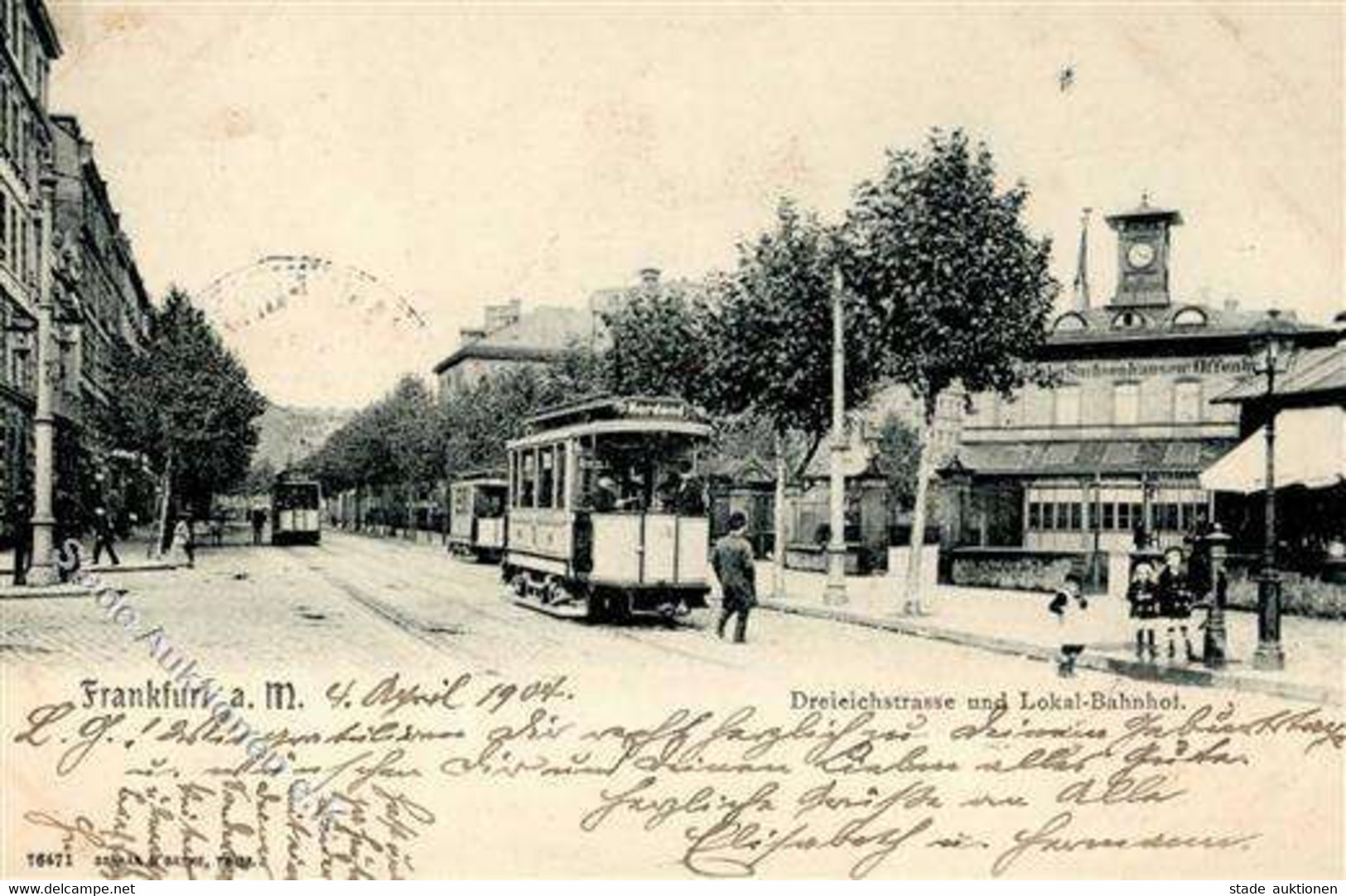 FRANKFURT/Main - Dreieichenstrasse Und Lokalbahnhof Mit STRASSENBAHN Ins Nordend I - Sonstige & Ohne Zuordnung