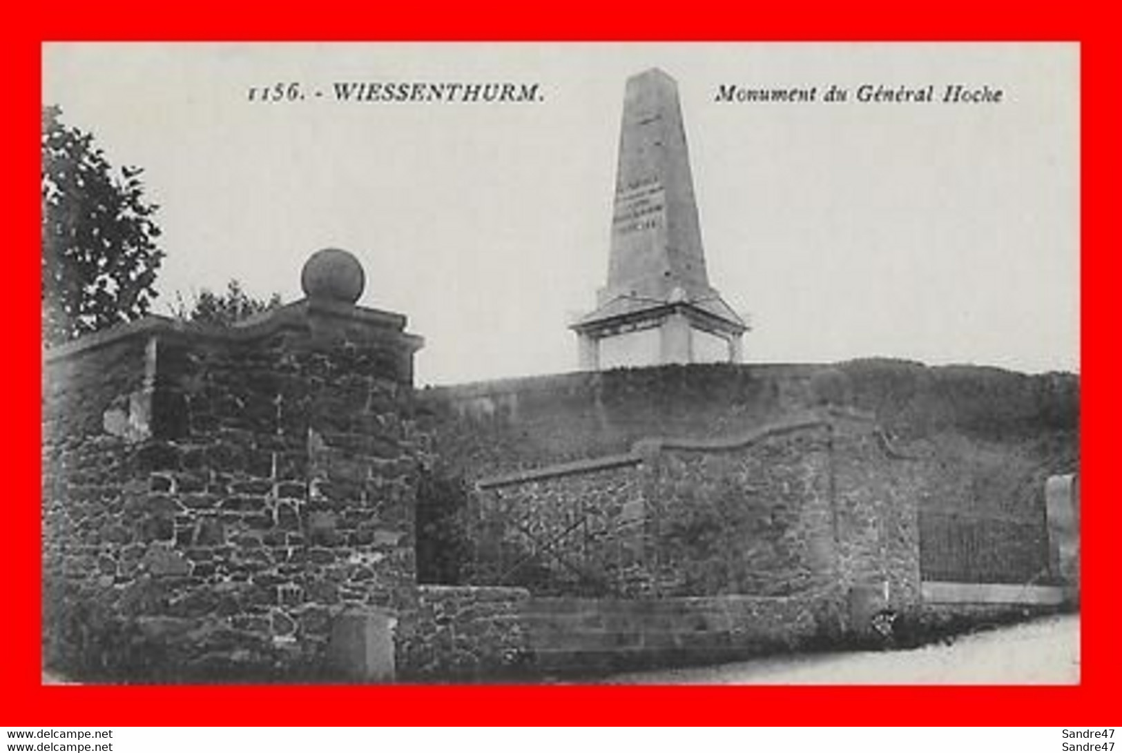 CPA WIESSENTHURM. (Allemagne).  Monument Du Général Hoche. .*4600 - Westerburg