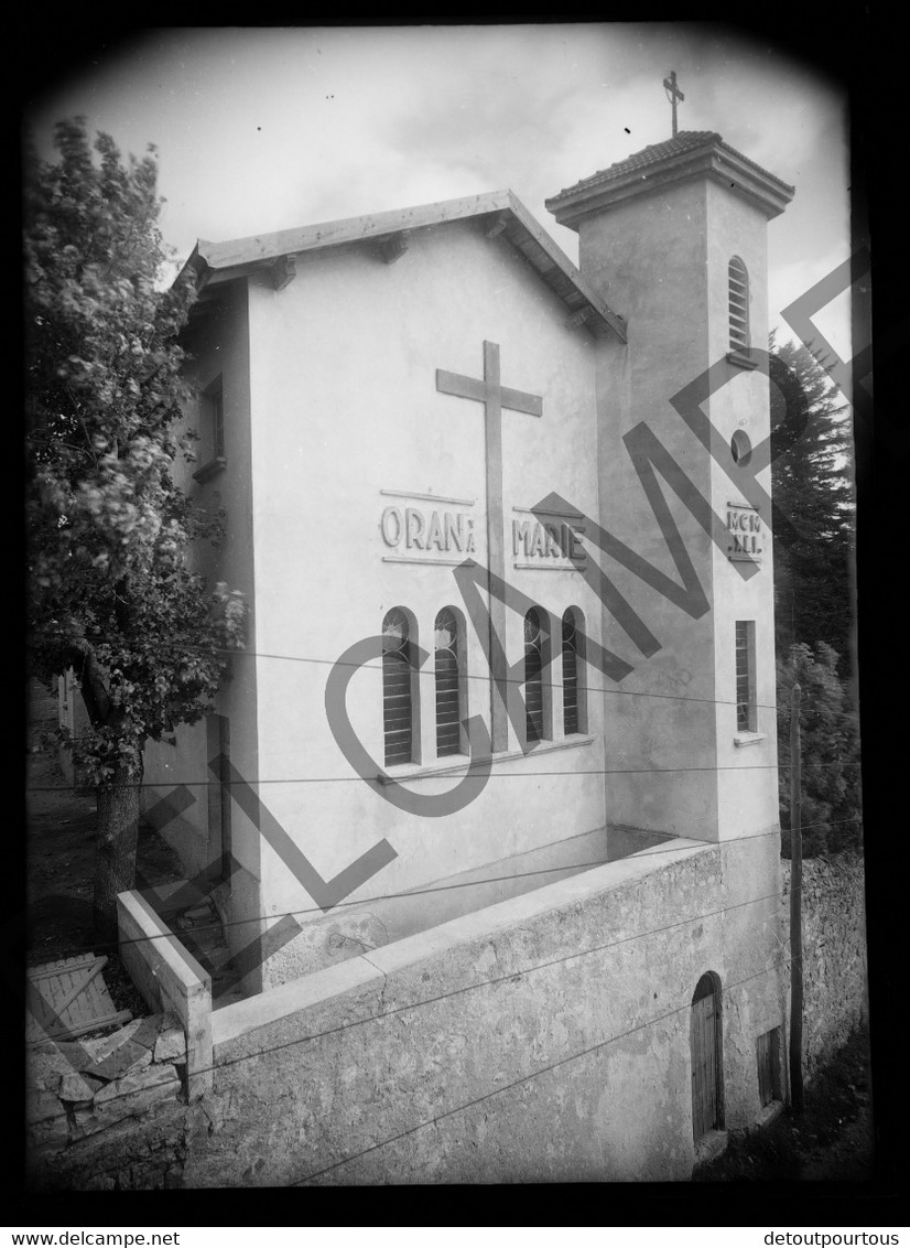 12 photographies négatif verre 13x18cm  LALOUVESC Ardèche manoir SAINT AUGUSTIN colonie ORAN villa Mélèzes curés