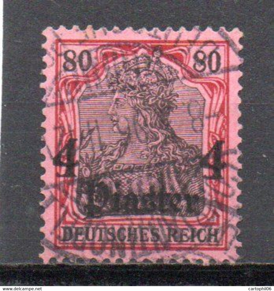 - TURQUIE / BUREAUX ALLEMANDS N° 36 Oblitéré - 4 Pi. S. 80 P. Rouge Et Noir S. Rose Germania 1905 - Cote 25,00 € - - Turkey (offices)