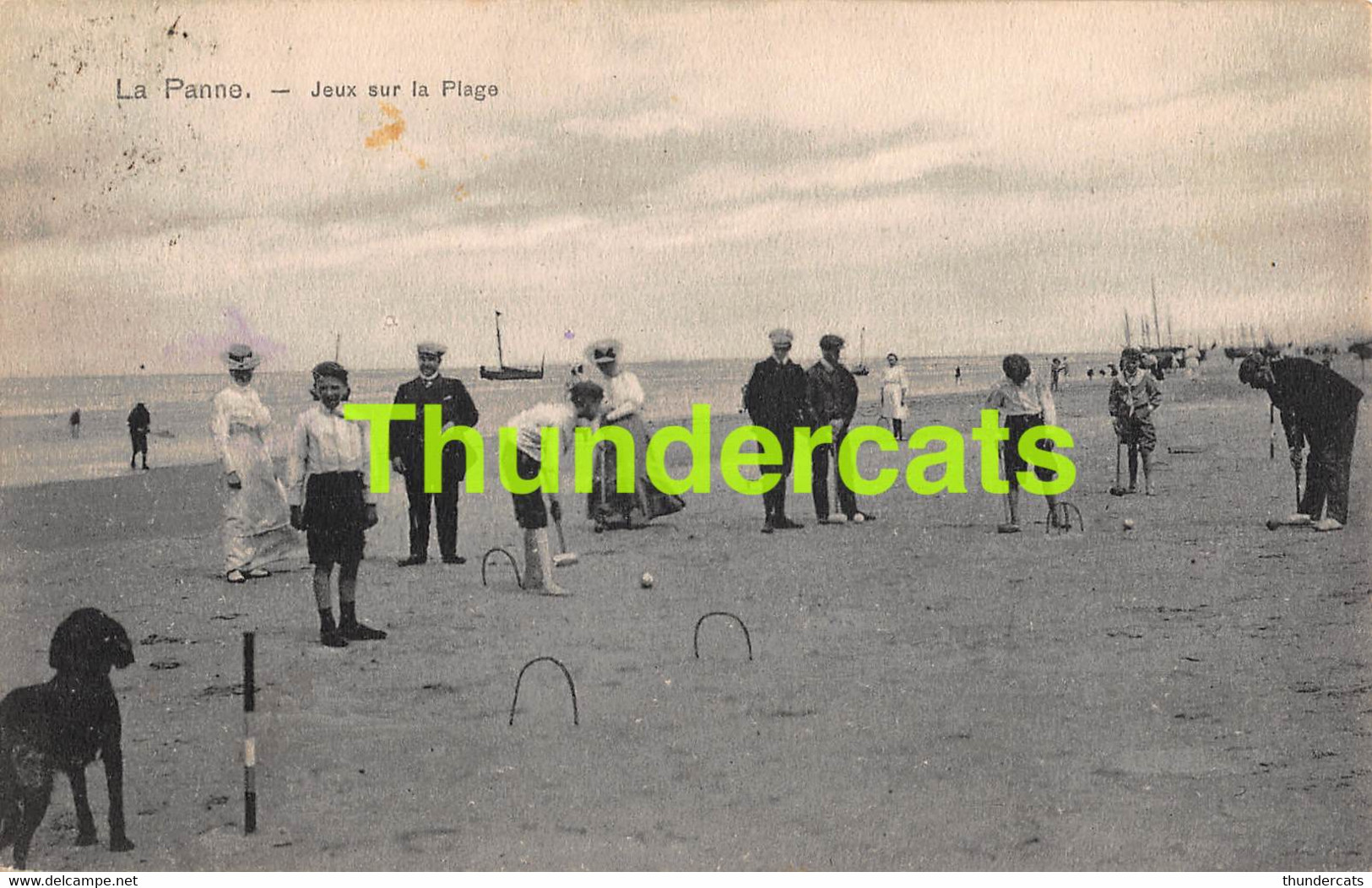 CPA DE PANNE LA PANNE JEUX SUR LA PLAGE - De Panne