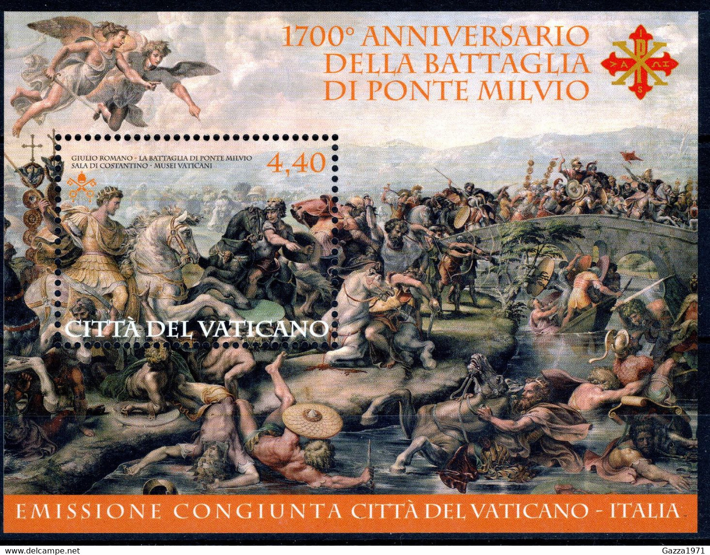 VATICANO 2012 Foglietto 1700° Anniversario Della Battaglia Di Ponte Milvio - Unused Stamps