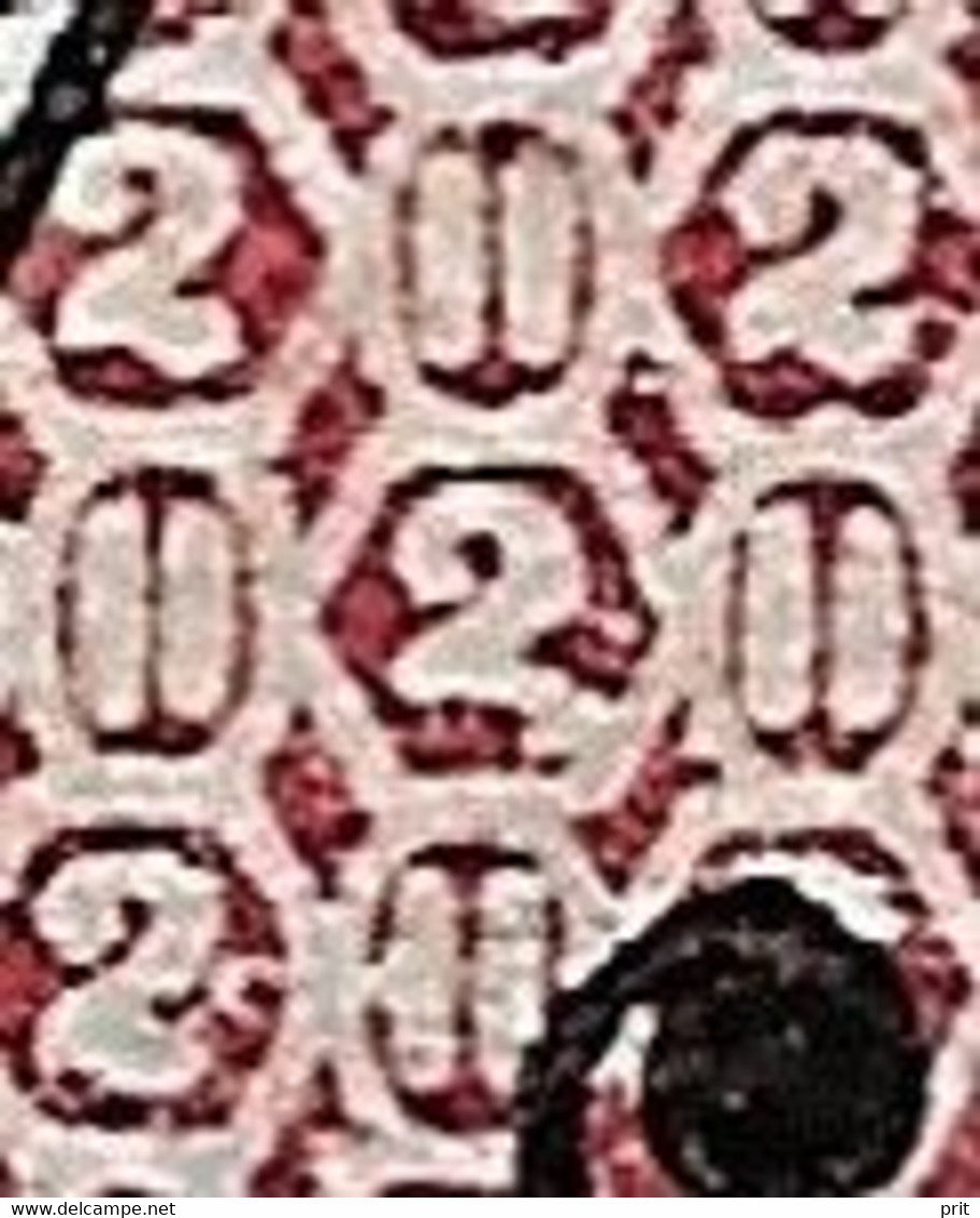 Russia 1875 2K Error Deformed «2» In A Background In Right Bottom Corner. Soloviev Russian Catalogue No 24K /Mi 24x Var - Varietà E Curiosità