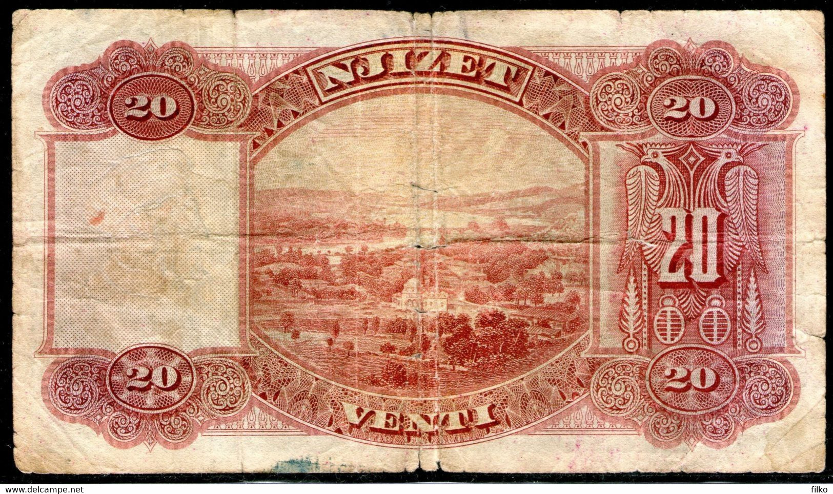 Albania,20 Franka Ari,(ND)1945,P#12b As Scan - Albanien