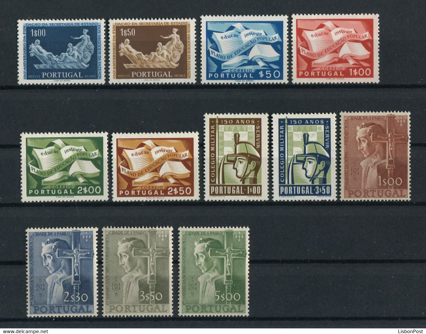 1954 Portugal Complete Year MNH Stamps. Année Compléte Timbres Neuf Sans Charnière. Ano Completo Novo Sem Charneira. - Années Complètes