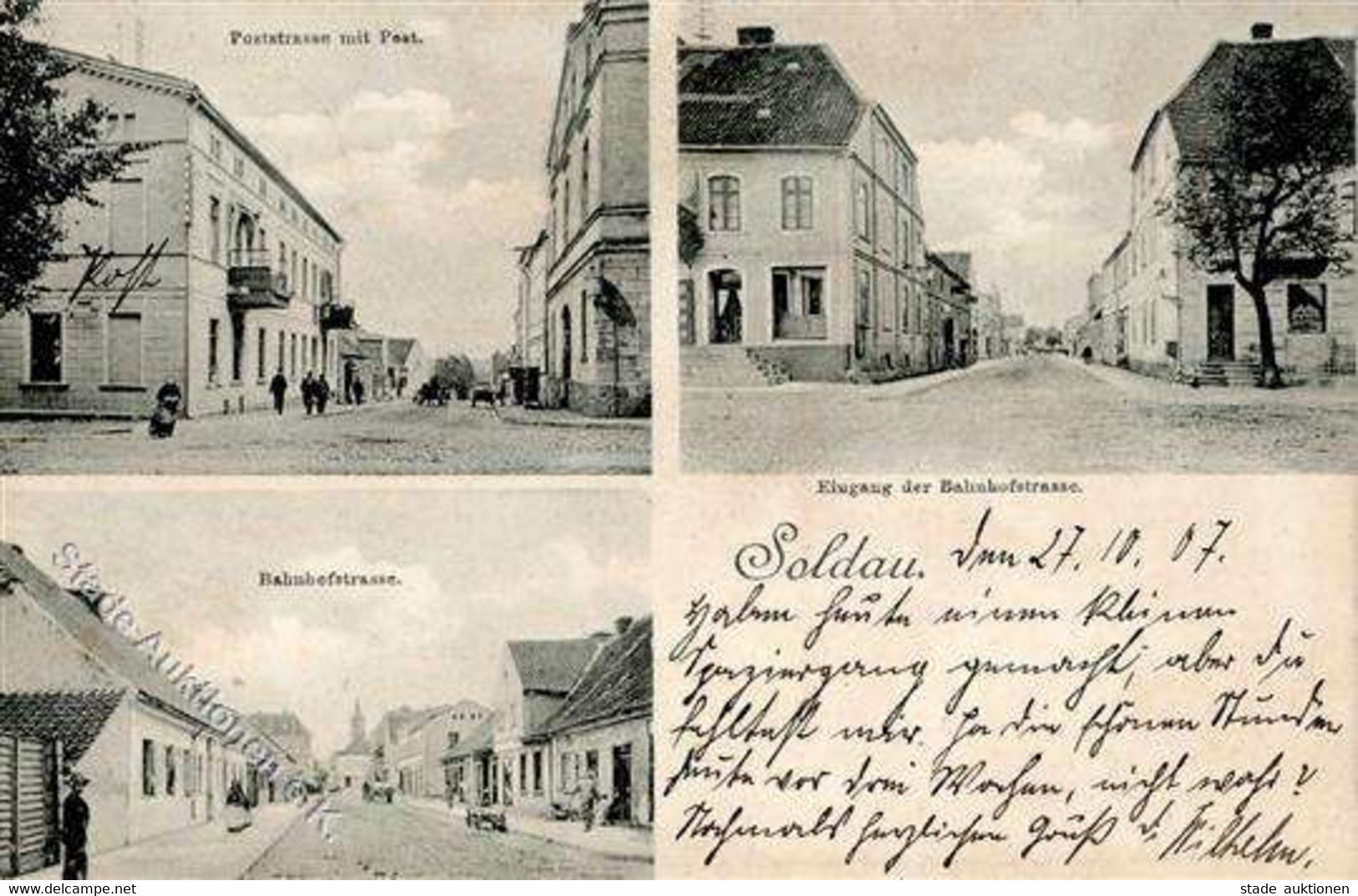 Soldau Poststrasse Bahnhofstrasse  I- - Polonia