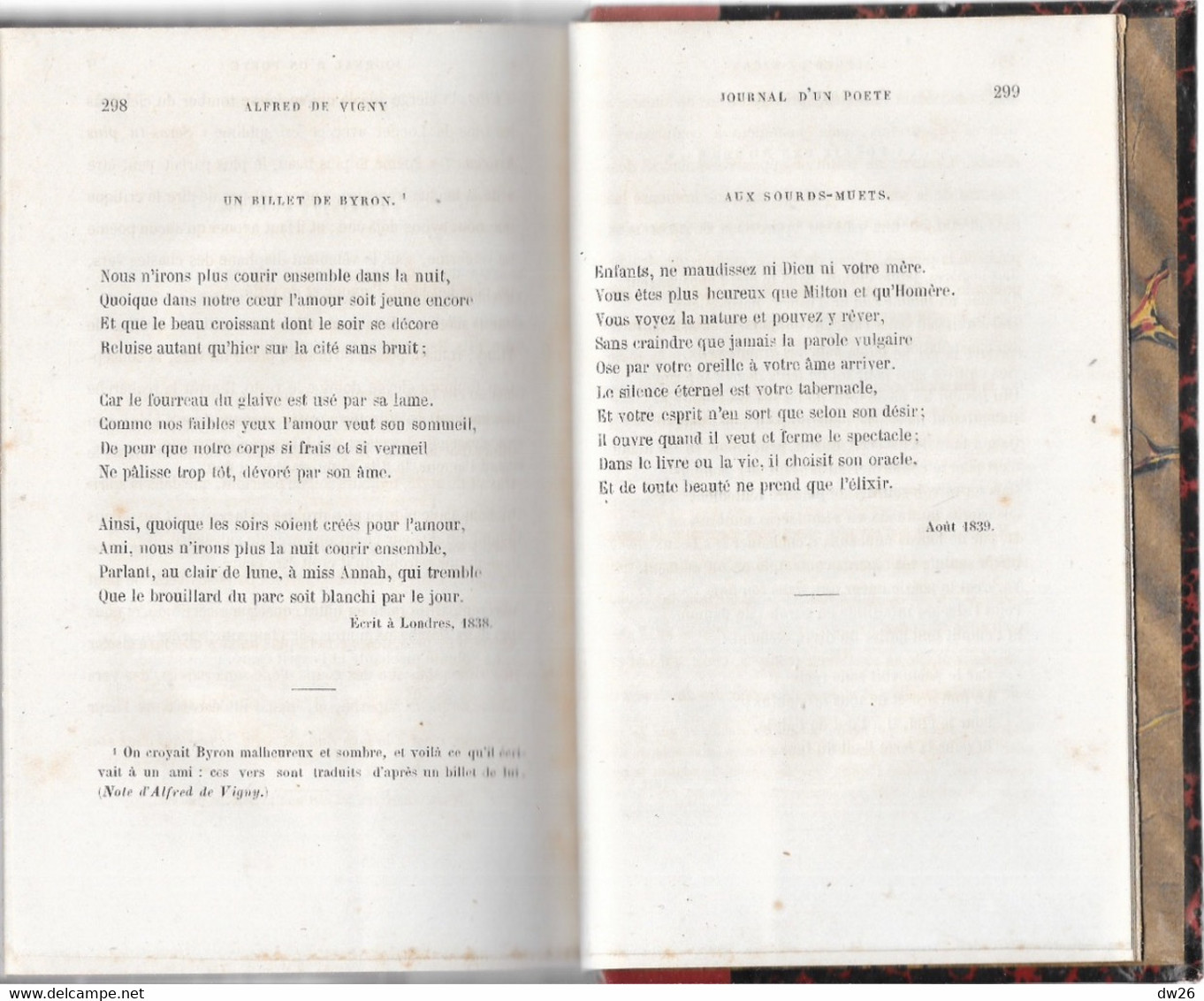 Alfred De Vigny - Journal D'un Poète 1867, Recueilli Par Louis Ratisbonne - Edition Michel Lévy Frères, Libraires Paris - 1801-1900