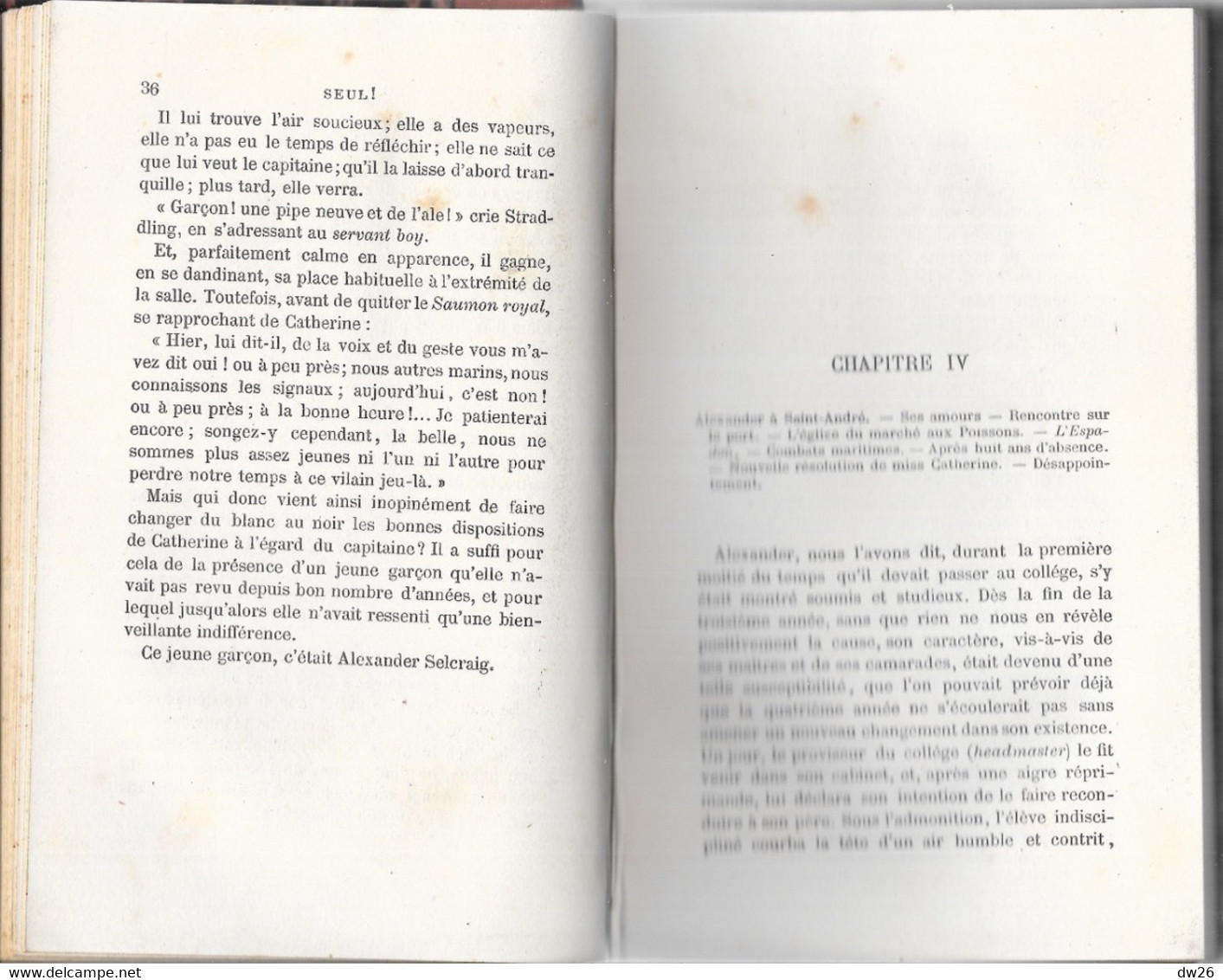 Joseph-Xavier Boniface B. Saintine - Seul, Romans - Cinquième Edition: Librairie Hachette 1880 - 1801-1900