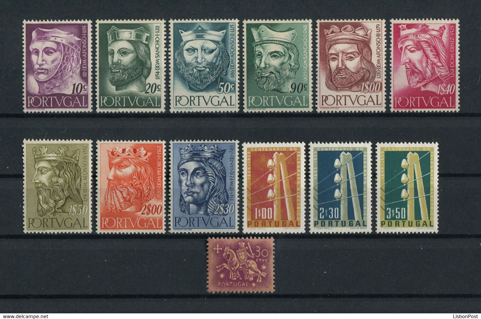 1955 Portugal Complete Year MNH Stamps. Année Compléte Timbres Neuf Sans Charnière. Ano Completo Novo Sem Charneira. - Années Complètes