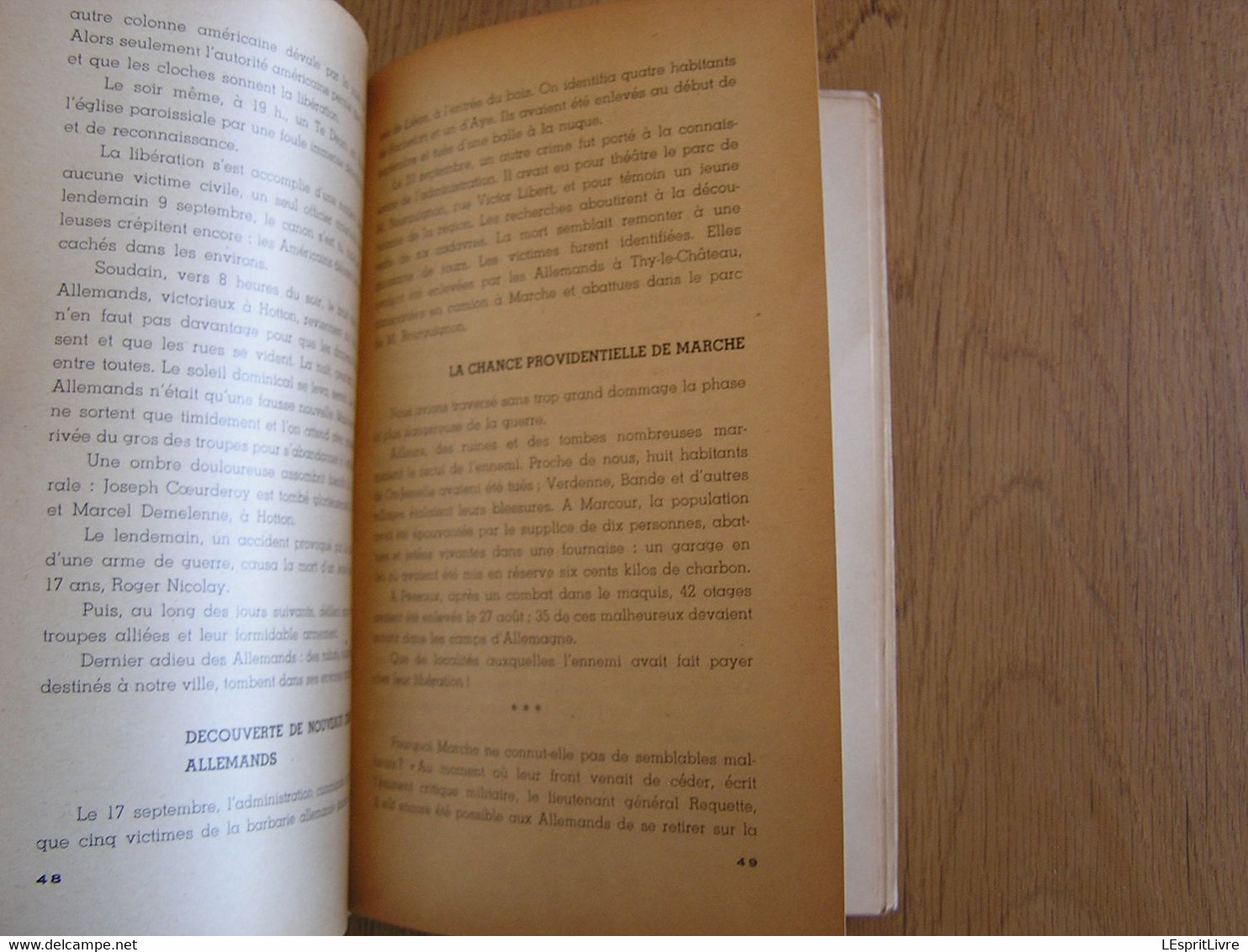 MARCHE EN FAMENNE Aux Jours Périlleux de 1940 1945 Régionalisme Guerre 40 45 Marloie Occupation Allemande Von Rundstedt