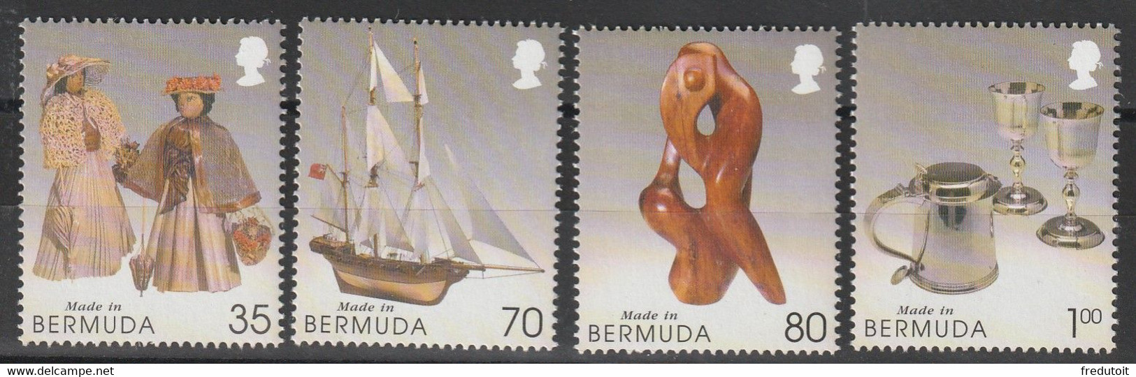 BERMUDES - N°860/3 ** (2003) Artisanat - Bermuda