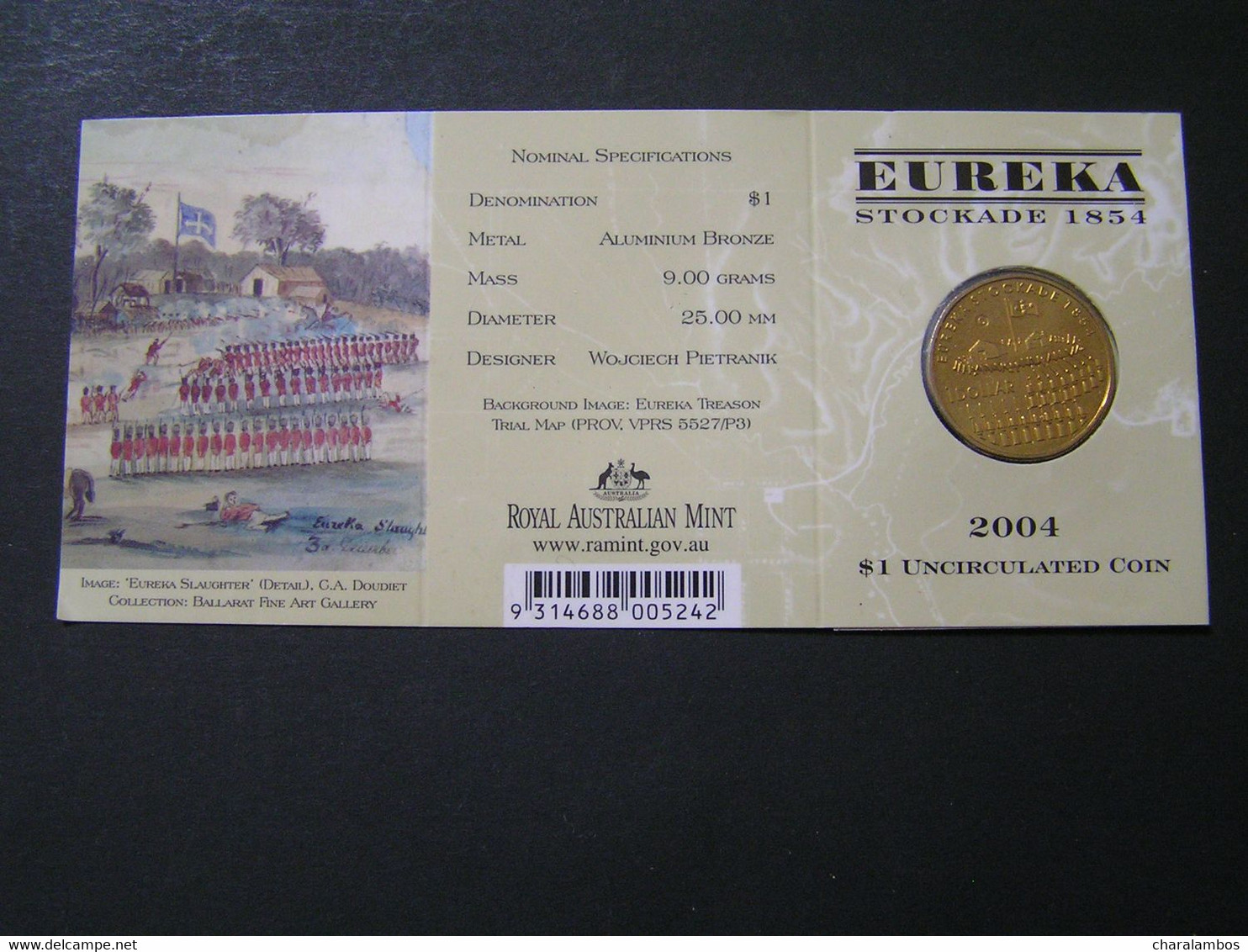 AUSTRALIA 2004 1$  EUREKA Stockabe 1854 UNC .. - Mint Sets & Proof Sets