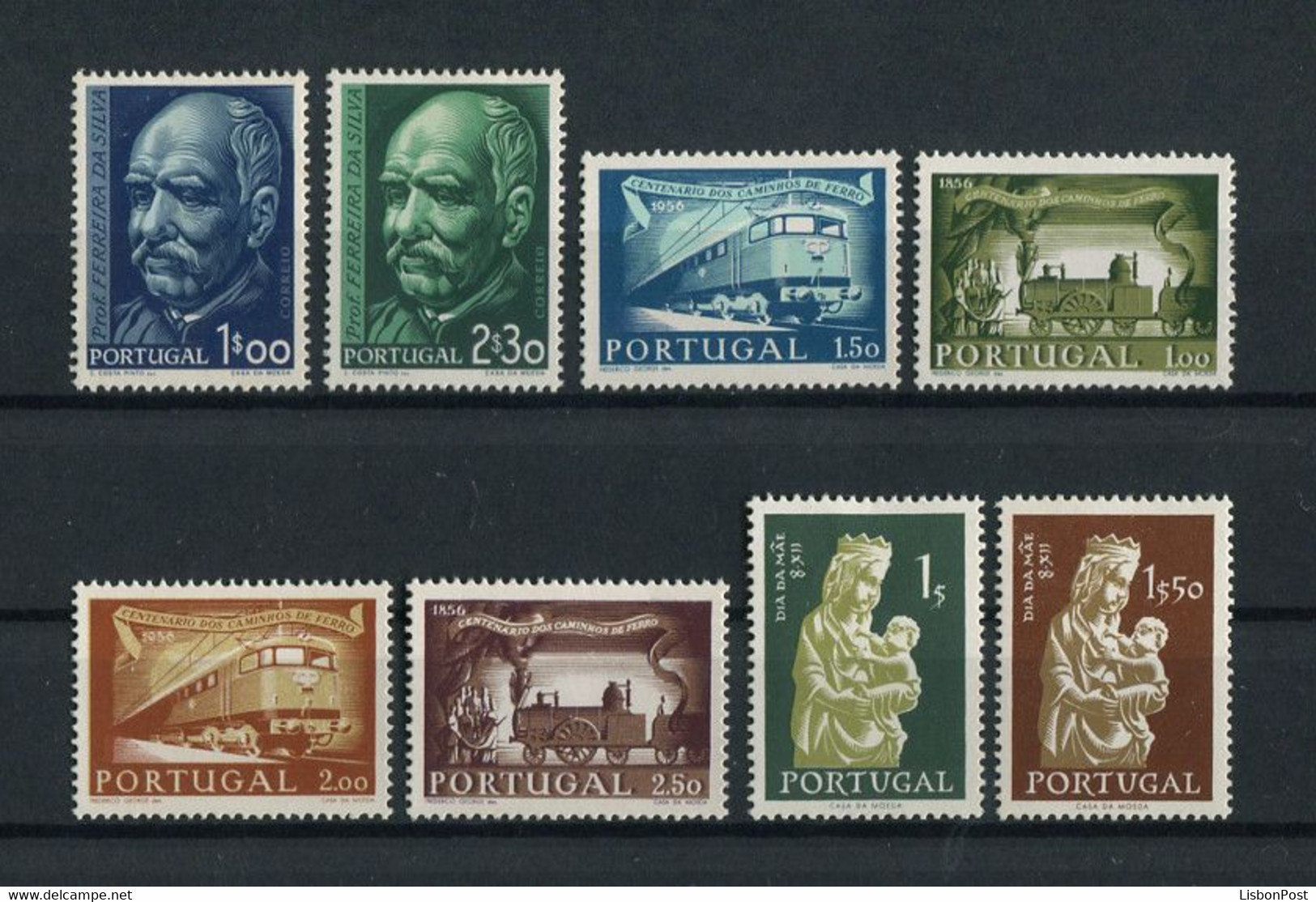 1956 Portugal Complete Year MNH Stamps. Année Compléte Timbres Neuf Sans Charnière. Ano Completo Novo Sem Charneira. - Annate Complete