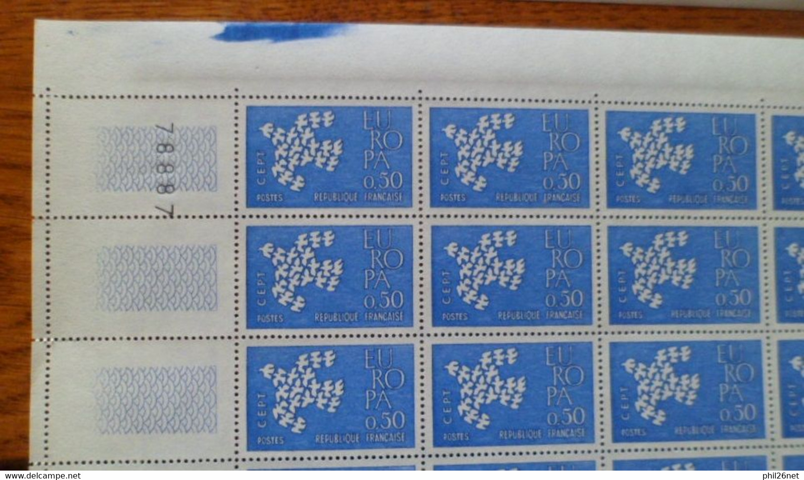 France Feuilles Entières N° 1309 Et 1310 Europa 1961  Neufs * * B/TB =MNH VF/VF   - 1961