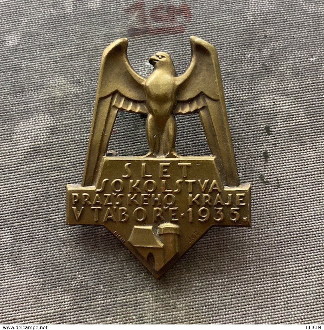 Badge Pin ZN010322 - Gymnastics Sokol Czechoslovakia Tabor 1935 - Gymnastique