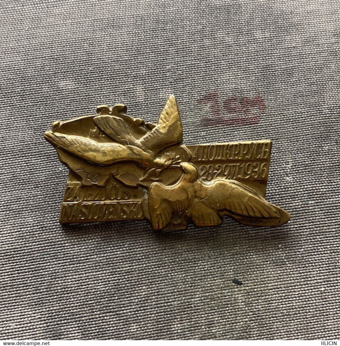 Badge Pin ZN010332 - Gymnastics Sokol Czechoslovakia 1936 - Gymnastique