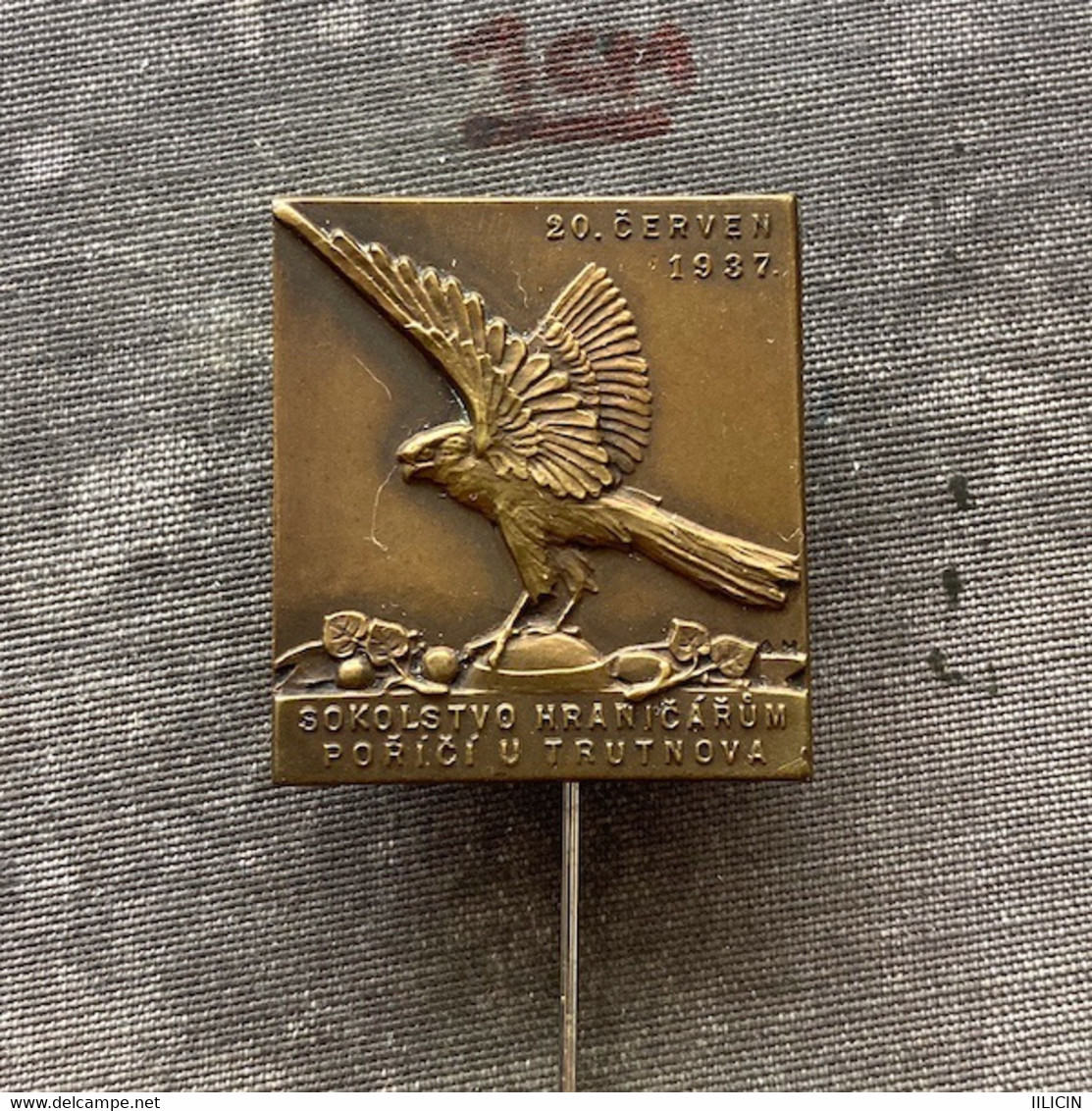 Badge Pin ZN010344 - Gymnastics Sokol Czechoslovakia Trutnov 1937 - Gymnastique