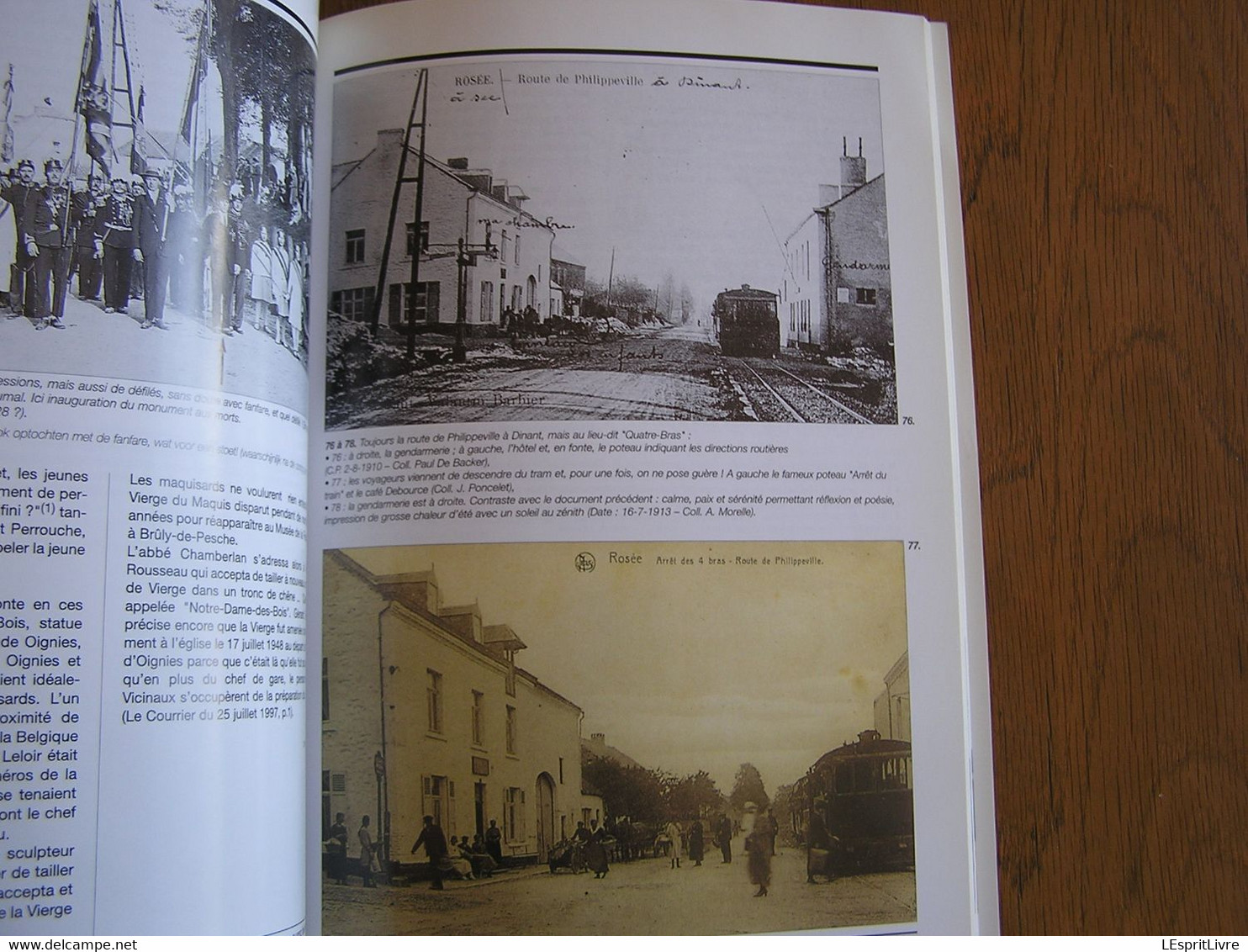 LE CHEMIN DE FER VICINAL Dinant Morville Florennes Régionalisme Rosée Anthée Flavion  Tram SNCV Vicinaux Trams Gare