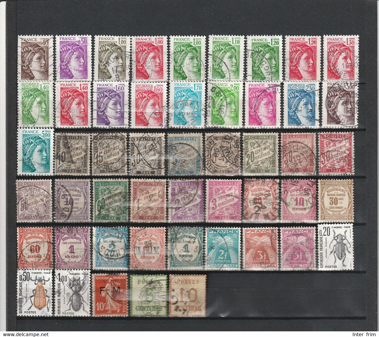 FRANCE. Plates with different items in mixed conditions.