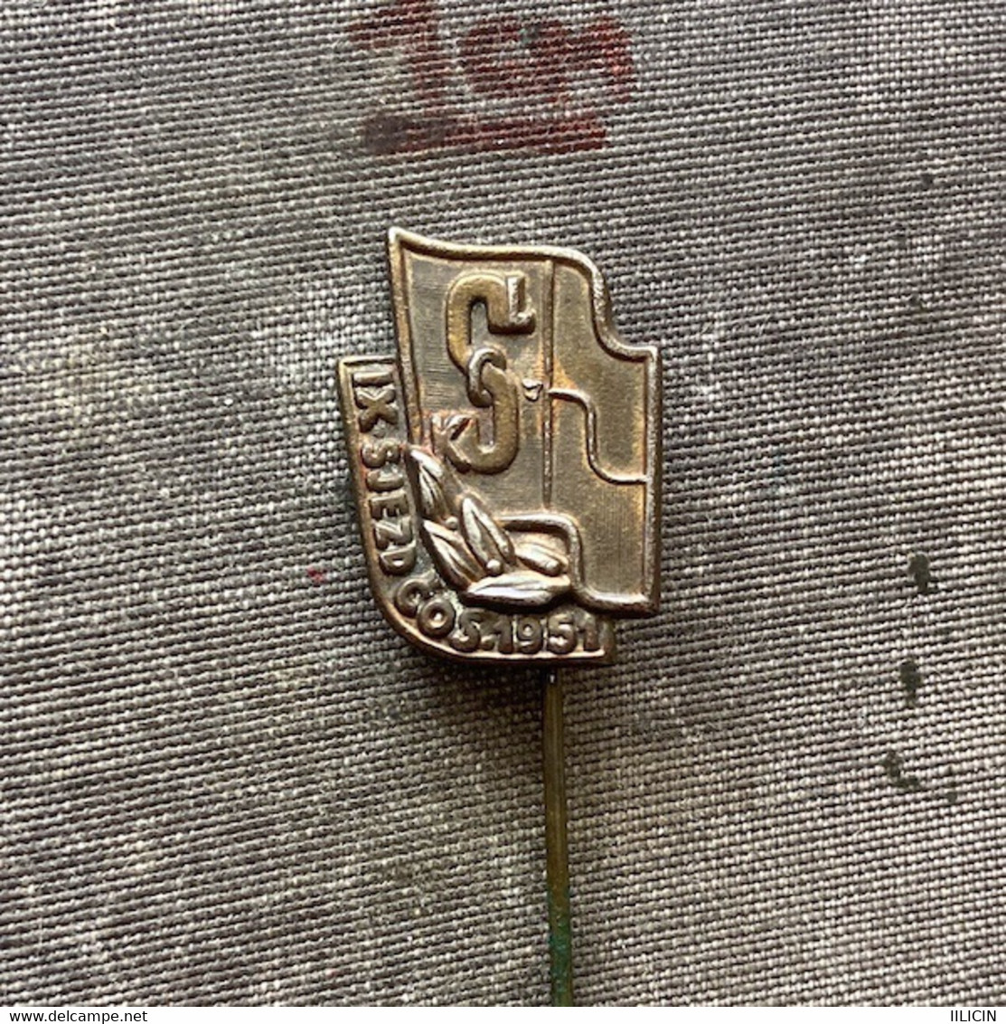 Badge Pin ZN010382 - Gymnastics Sokol Czechoslovakia 1951 - Gymnastique