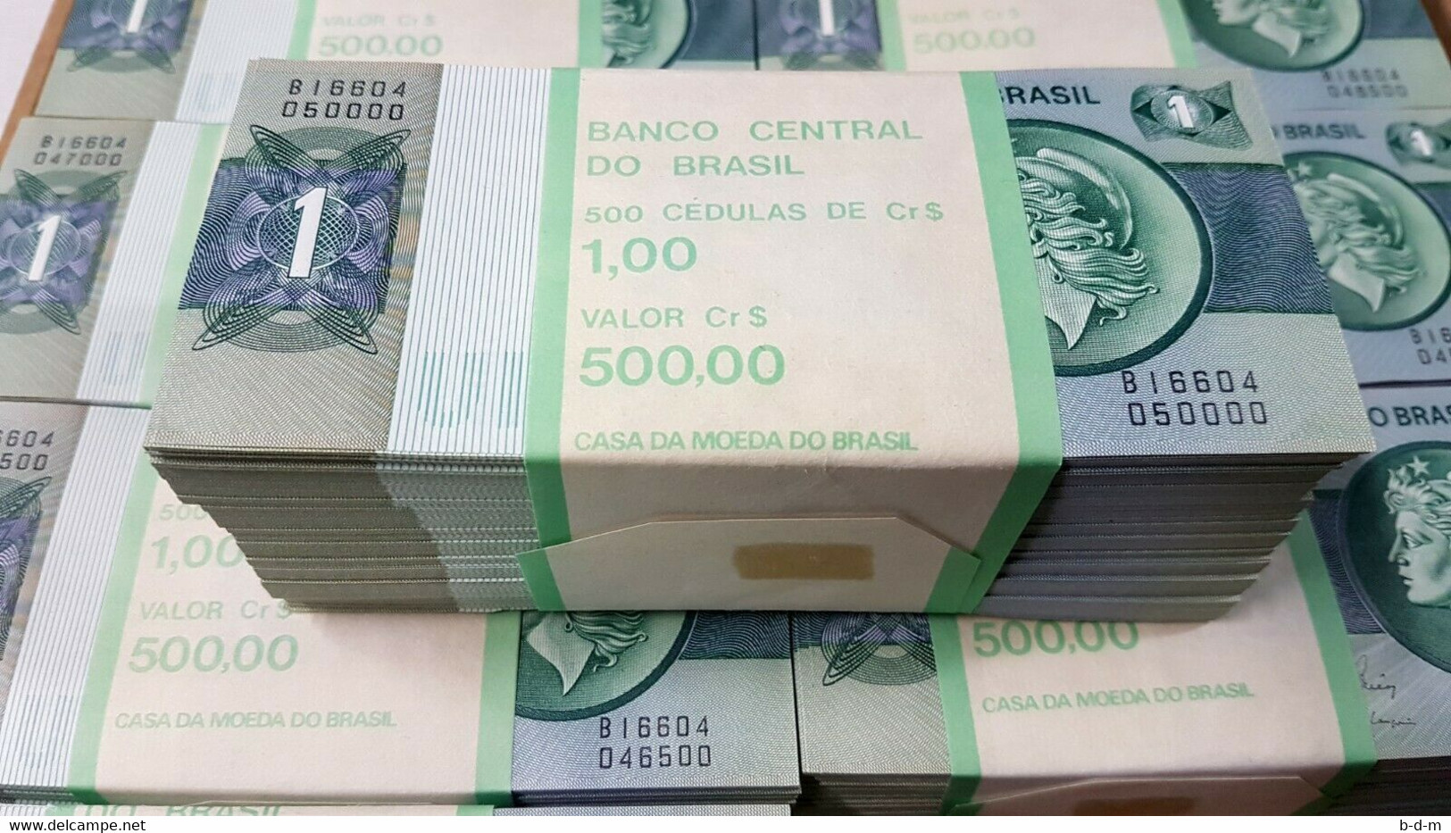 Brasil Brazil Taco Bundle 100 Pcs 1 Cruzerio 1980 Pick 191Ac SC UNC - Brazil