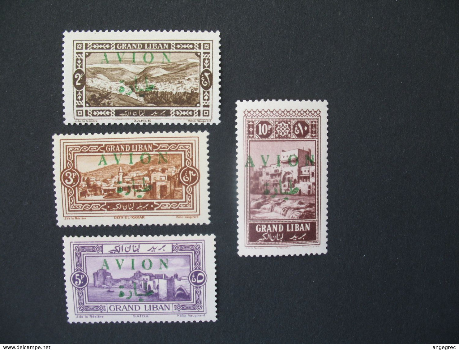 Grand Liban Stamps French Colonies  PA  N° 9 à 12   Neuf *  Voir Photo - Aéreo