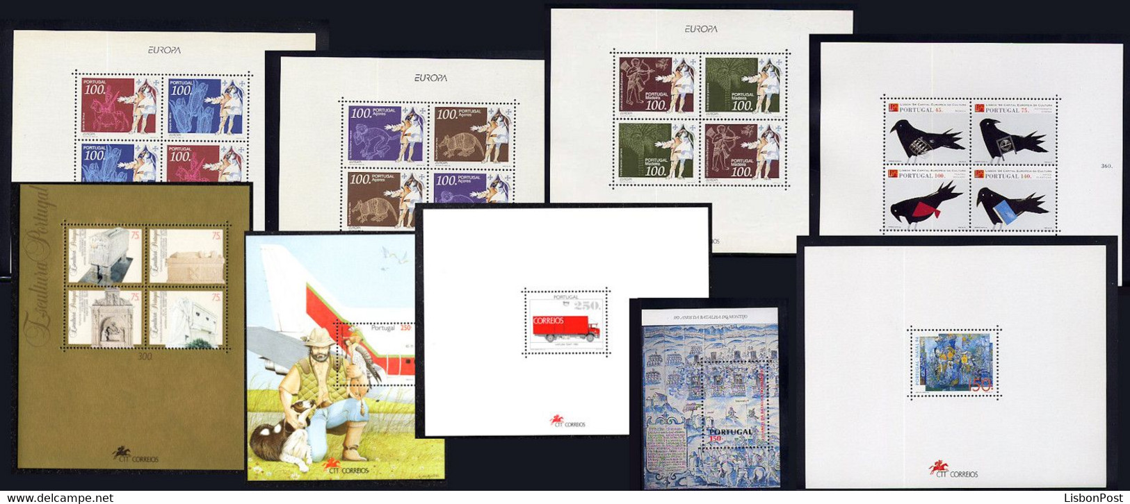 1994 Portugal Azores Madeira Compl. Year MNH Blocks. Année Compléte Blocs NeufSansCharnière. Ano Blocos NovoSemCharneira - Années Complètes