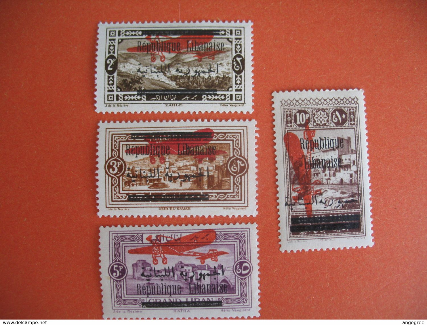 Grand Liban Stamps French Colonies  PA  N° 25 à 28  Neuf *  Voir Photo - Aéreo