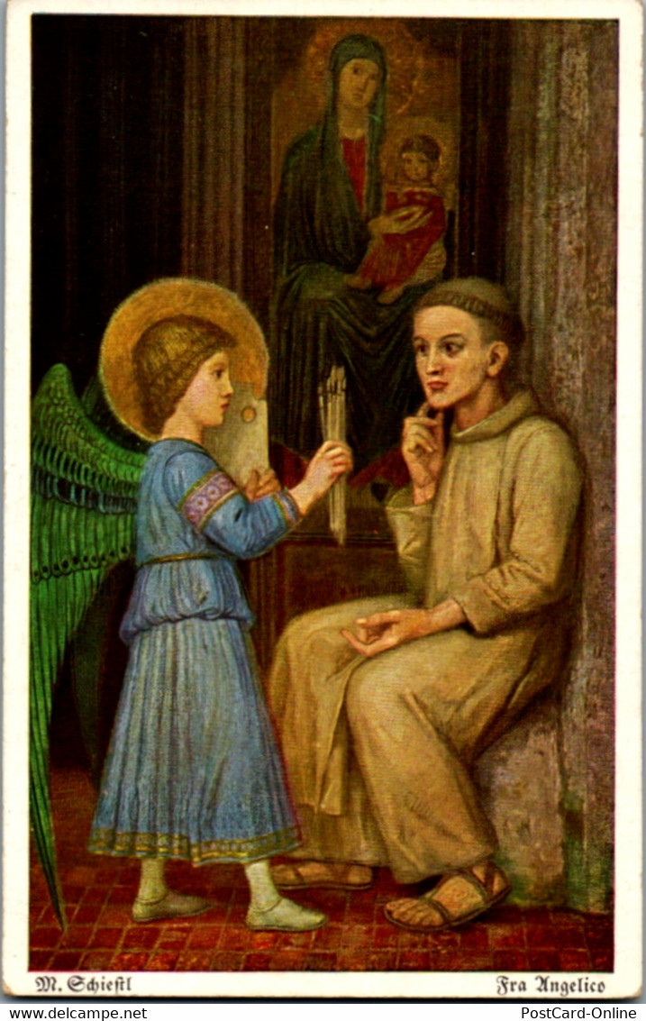 9558 - Künstlerkarte - Frau Angelico , Matthäus Schiestl - Gelaufen 1926 - Schiestl, Matthaeus