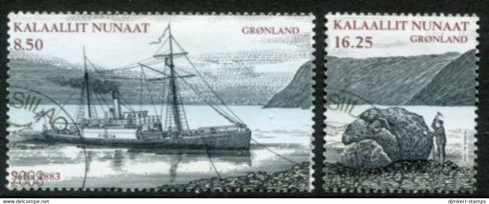 GREENLAND 2008 Expeditions VI: Adolf Erik Nordensköld  Used.   Michel 519-20 - Used Stamps