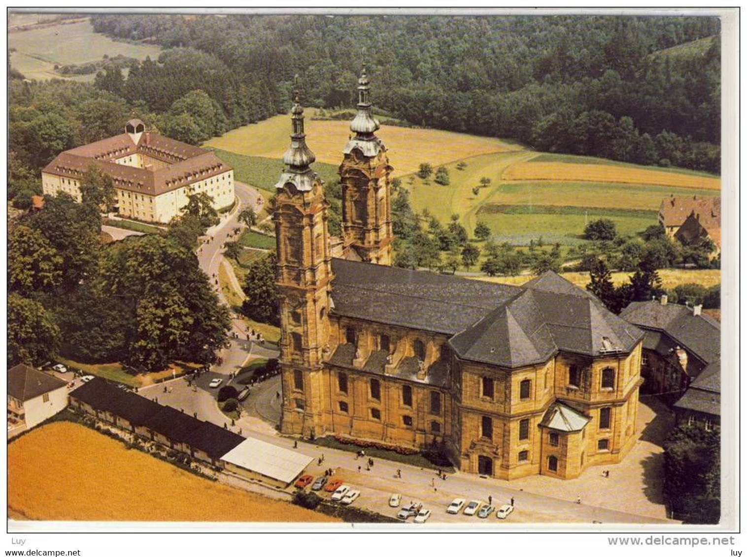 Bad STAFFELSTEIN - Basilika Vierzehnheiligen - Luftbild, Used 1992, Sondermarke EUROPA CEPT,  Nice Stamp Space - Staffelstein