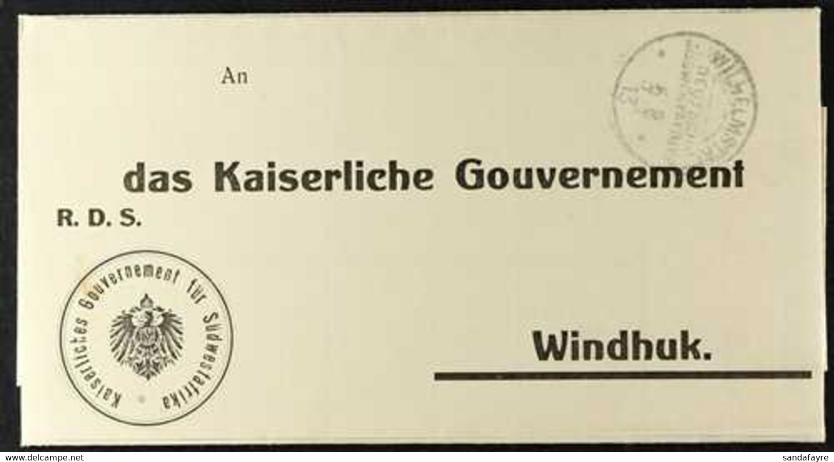 METEOROLOGY SOUTH WEST AFRICA German Imperial Government Official Weather Report, Onjossa Area For July 1913 Showing Win - Unclassified