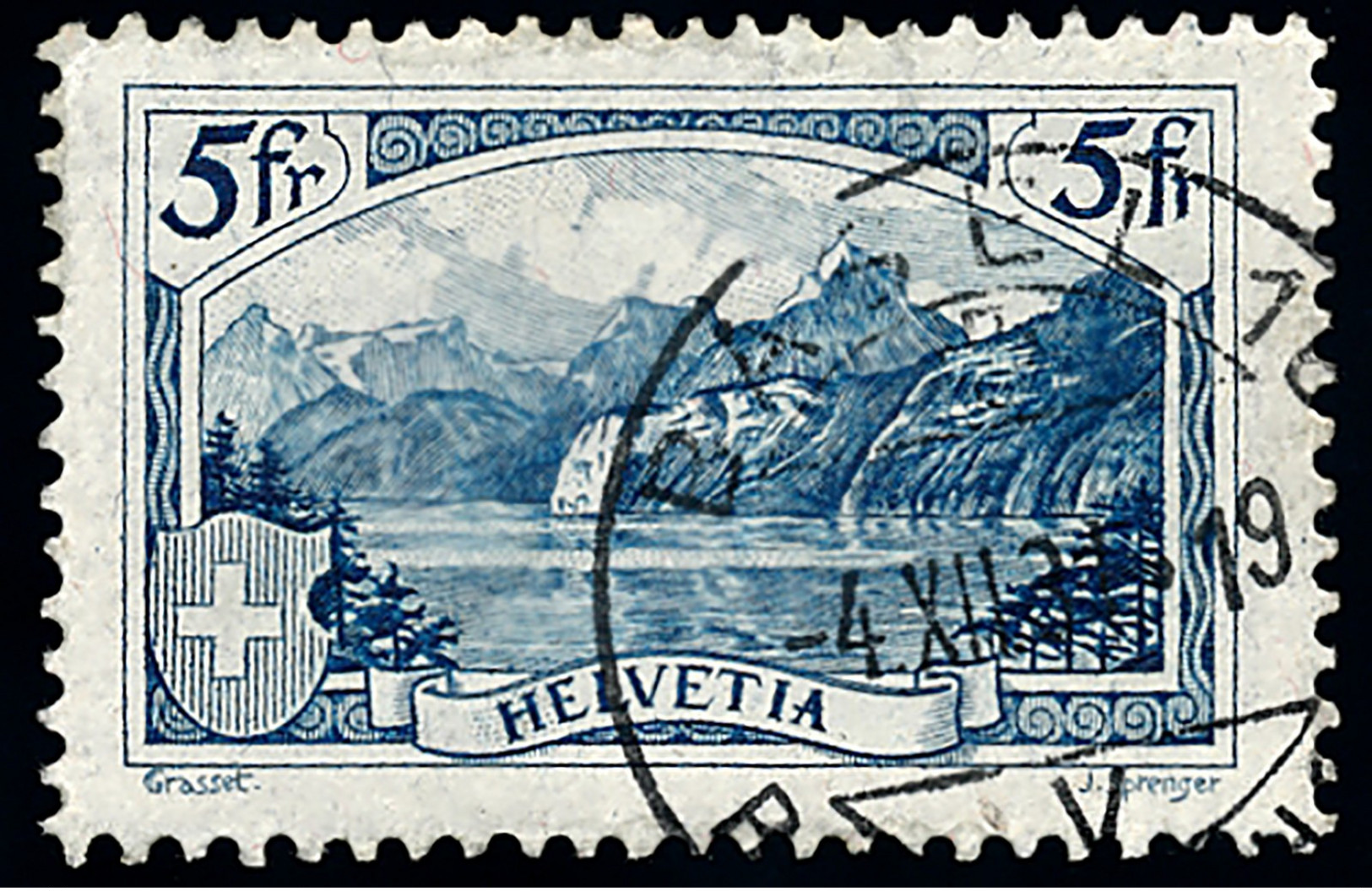 1928 Switzerland Sc 206 Rütli  (o) Used, Nice  (Scott) - Oblitérés