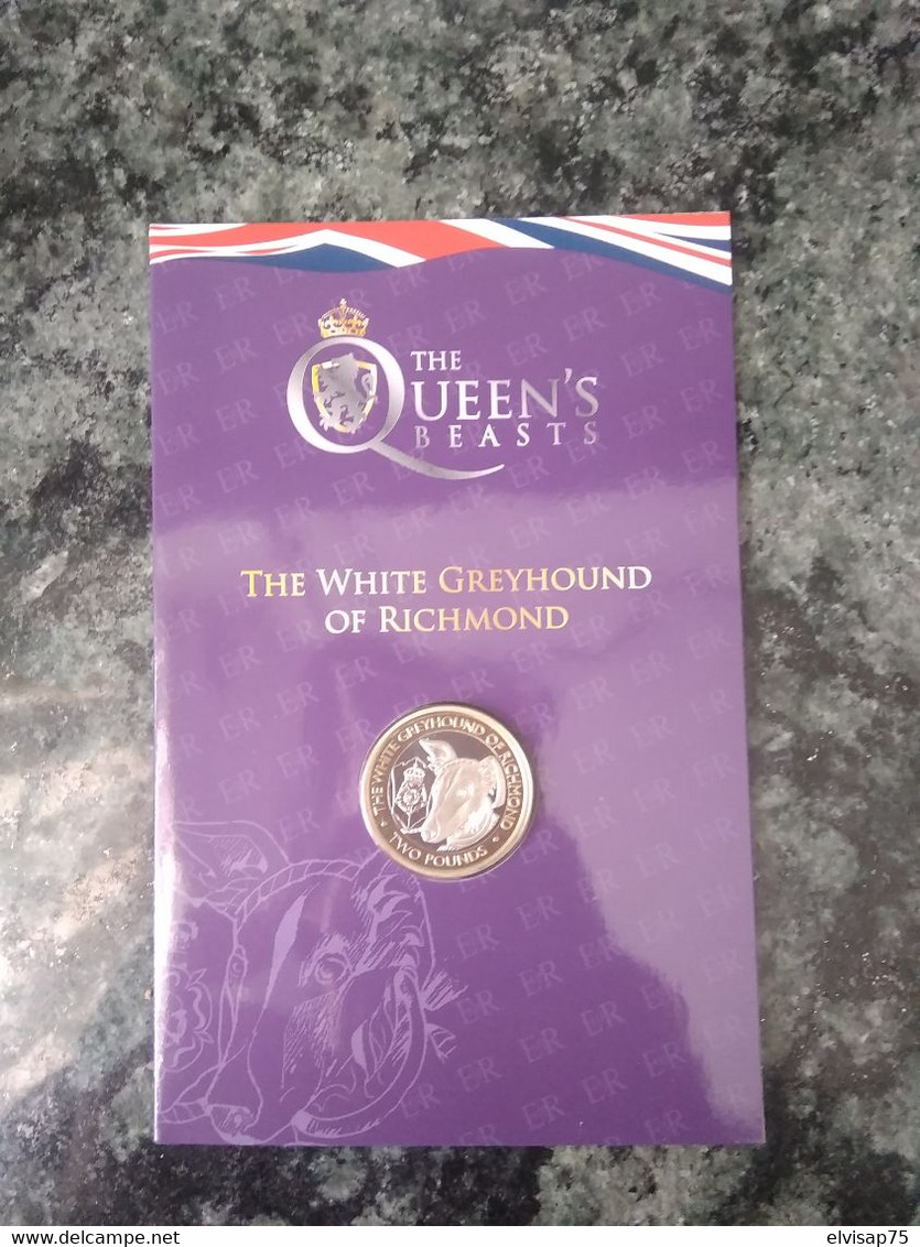 Queens Beasts £2 Bi-metal Coin 2021 2nd White Greyhound Of Richmond - Mint Sets & Proof Sets