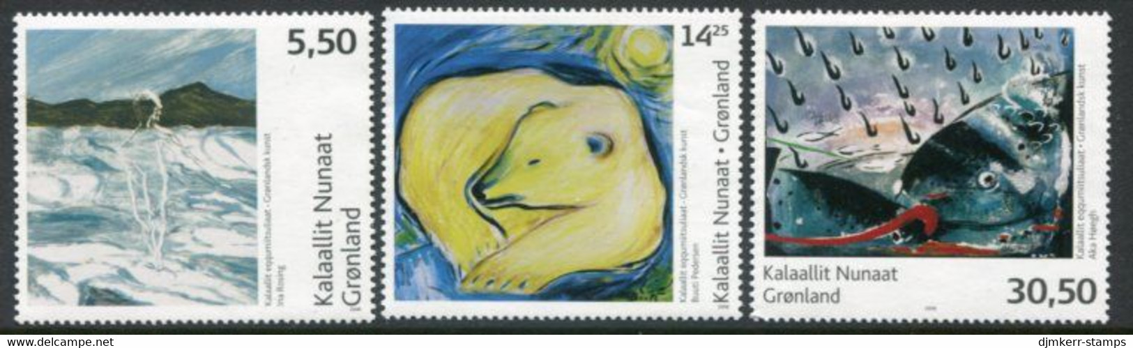 GREENLAND 2008 Contemporary Art II  MNH / **.   Michel 506-08 - Unused Stamps