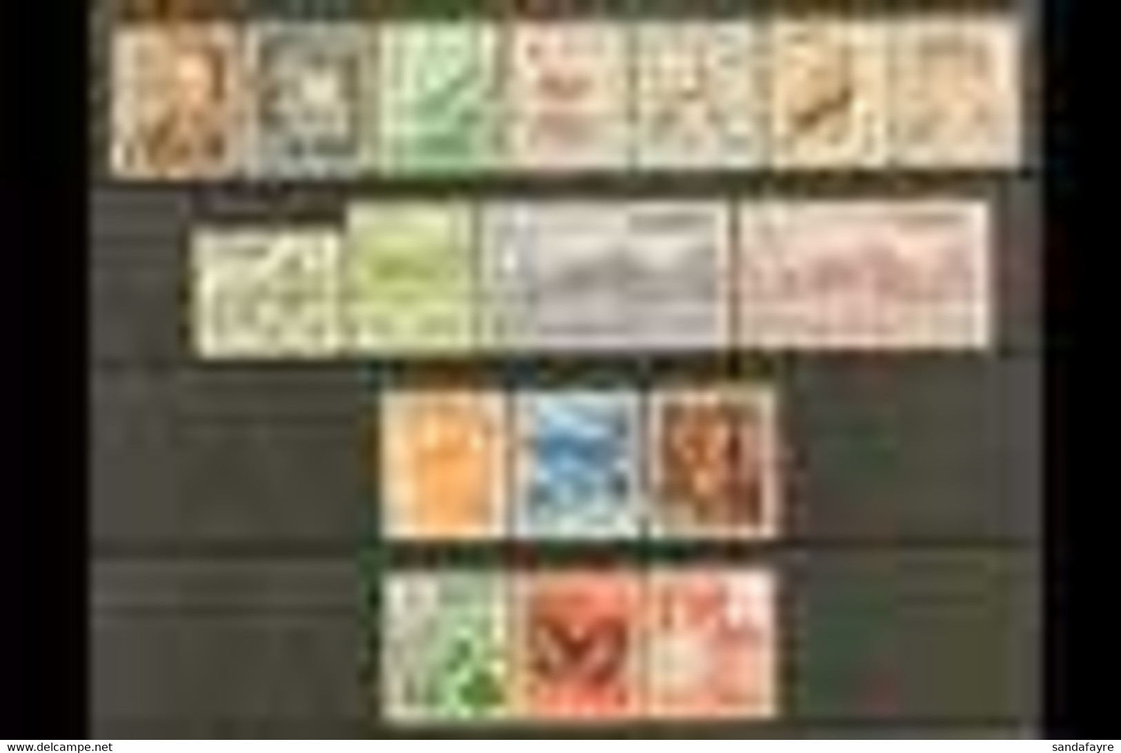 1952-68 Definitive Set Complete To 100y, SG 653/669, Very Fine Mint. (17 Stamps) For More Images, Please Visit Http://ww - Altri & Non Classificati