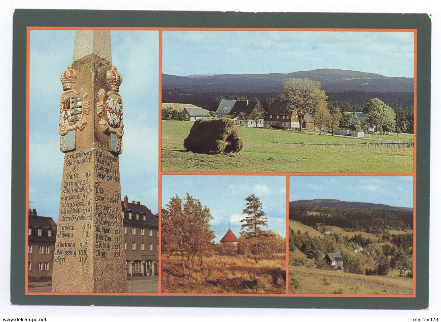 Johanngeorgenstadt Kr. Schwarzenberg Postmeilensäule Oberjugel Pulverturm Unterjugel Bild Und Heimat - Johanngeorgenstadt