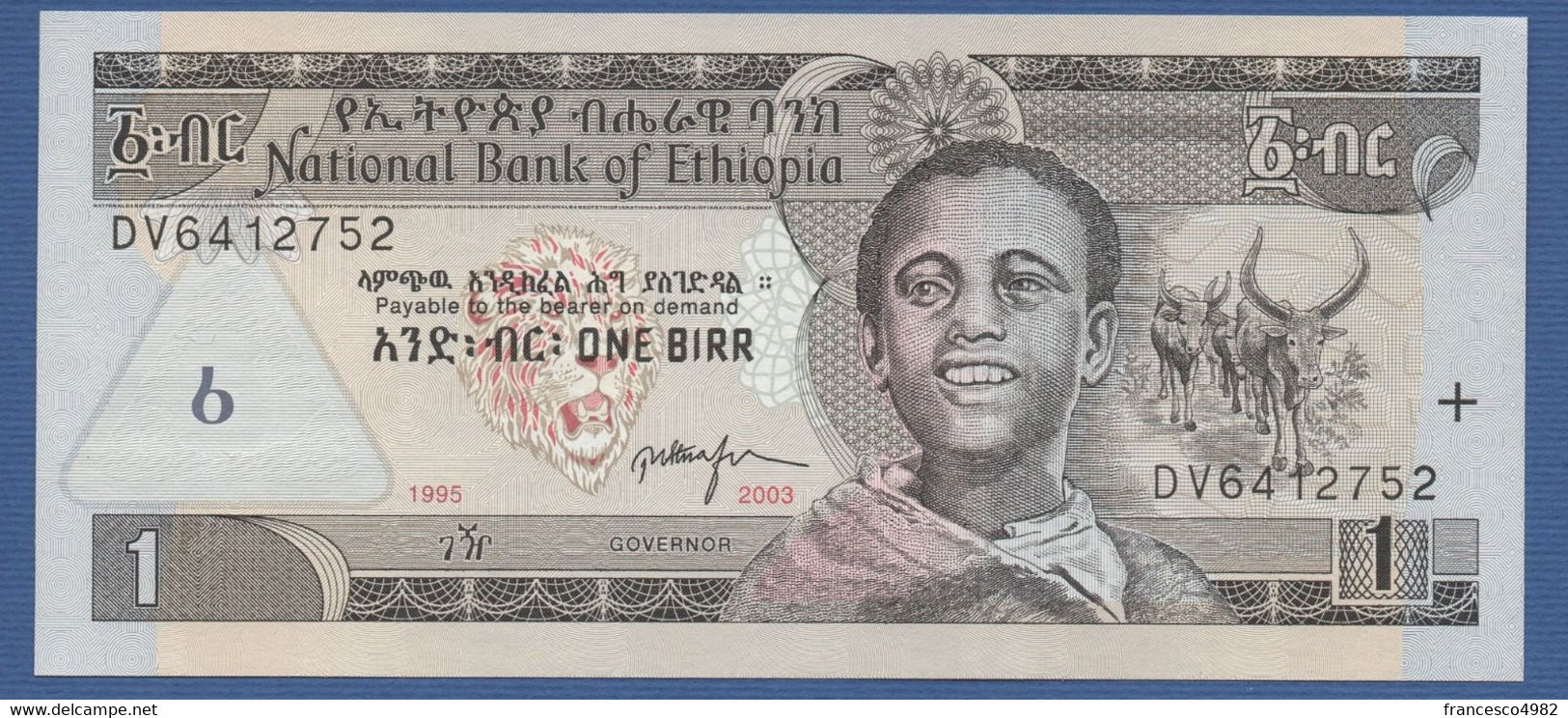 ETHIOPIA - P.46c – 1 Birr 1995 2003 - UNC - Etiopía