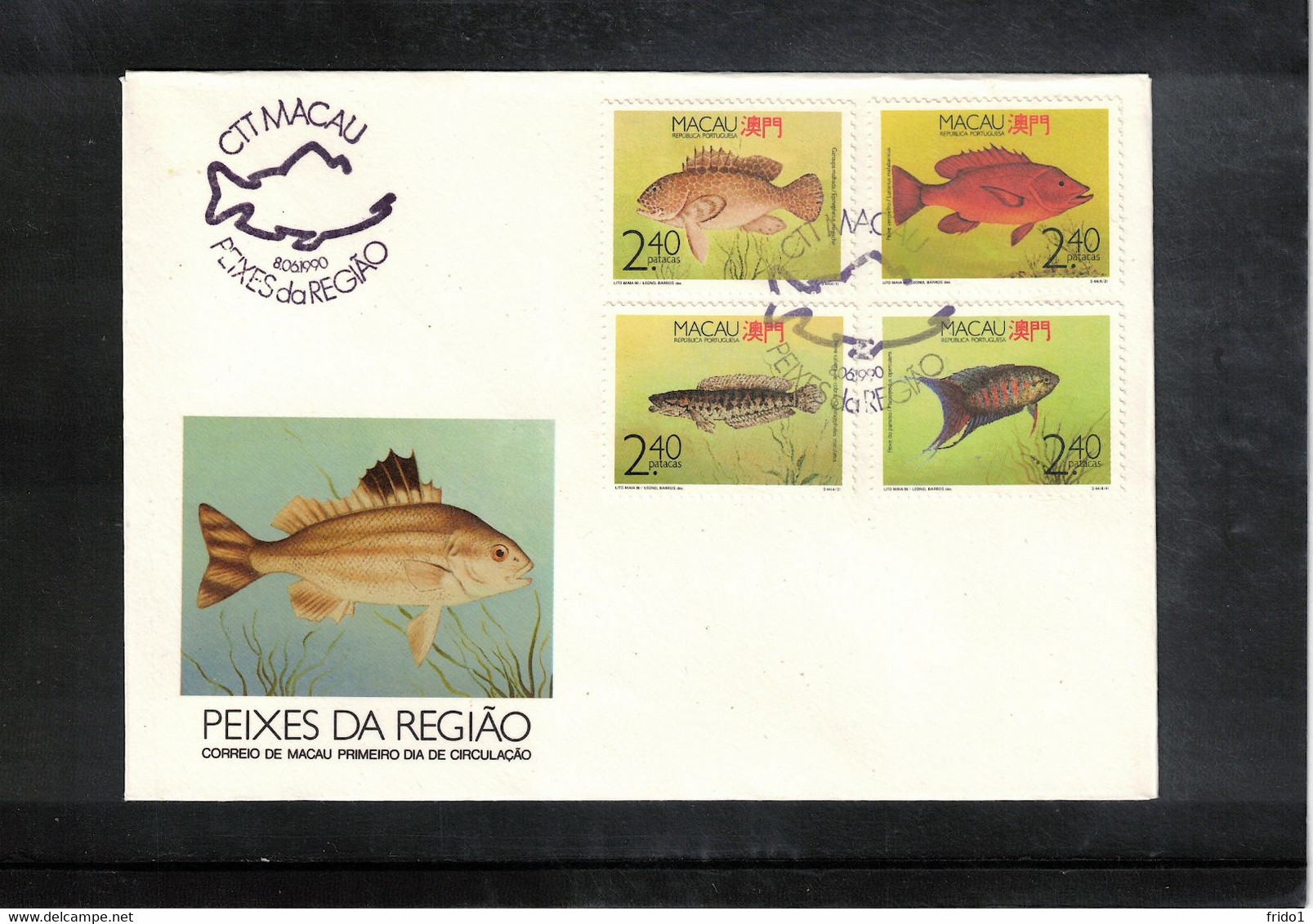 Macau 1990 Fishes FDC - FDC