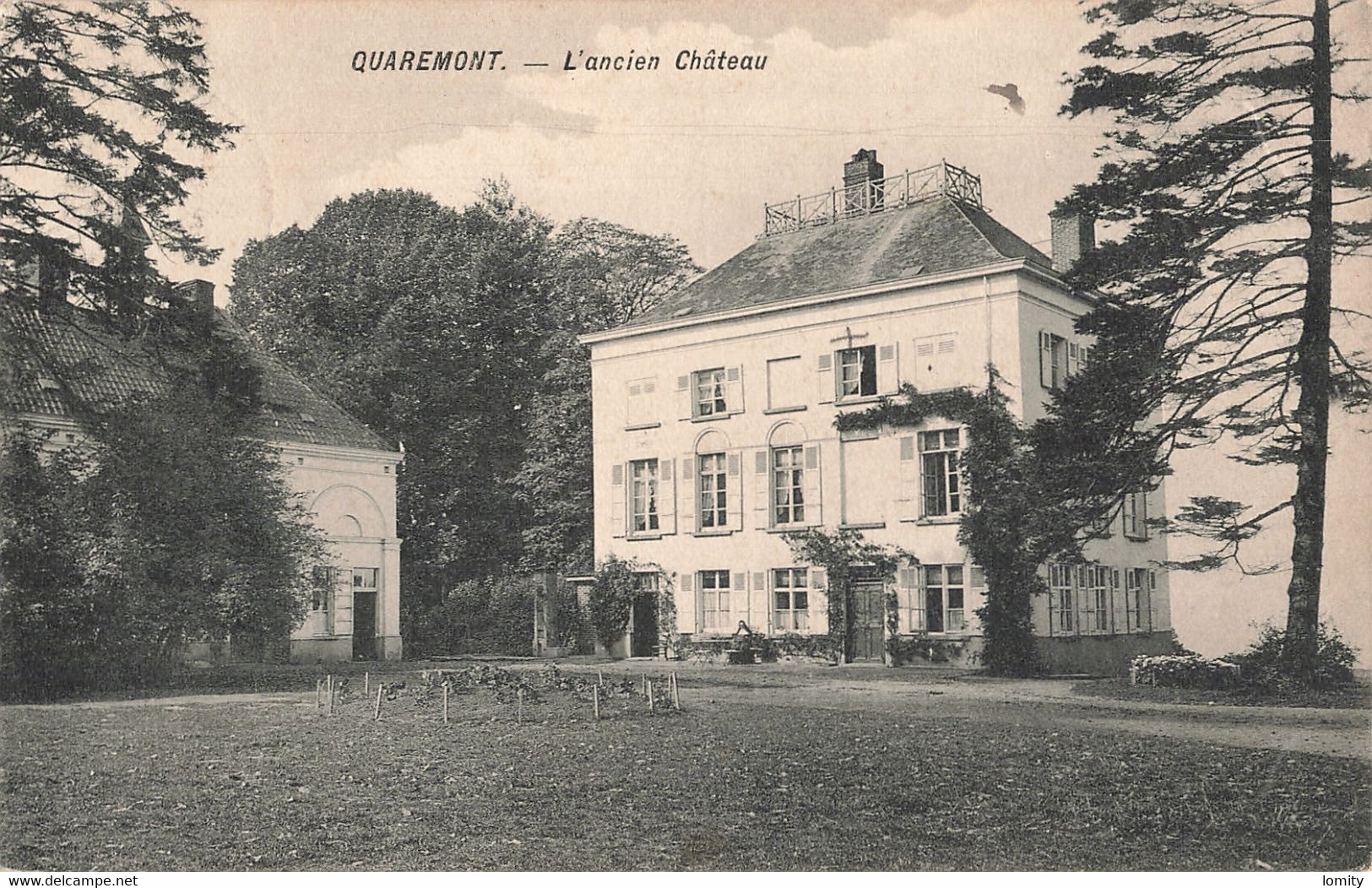 Belgique Quaremont Ancien Chateau + Timbre Cachet 1912 - Kluisbergen