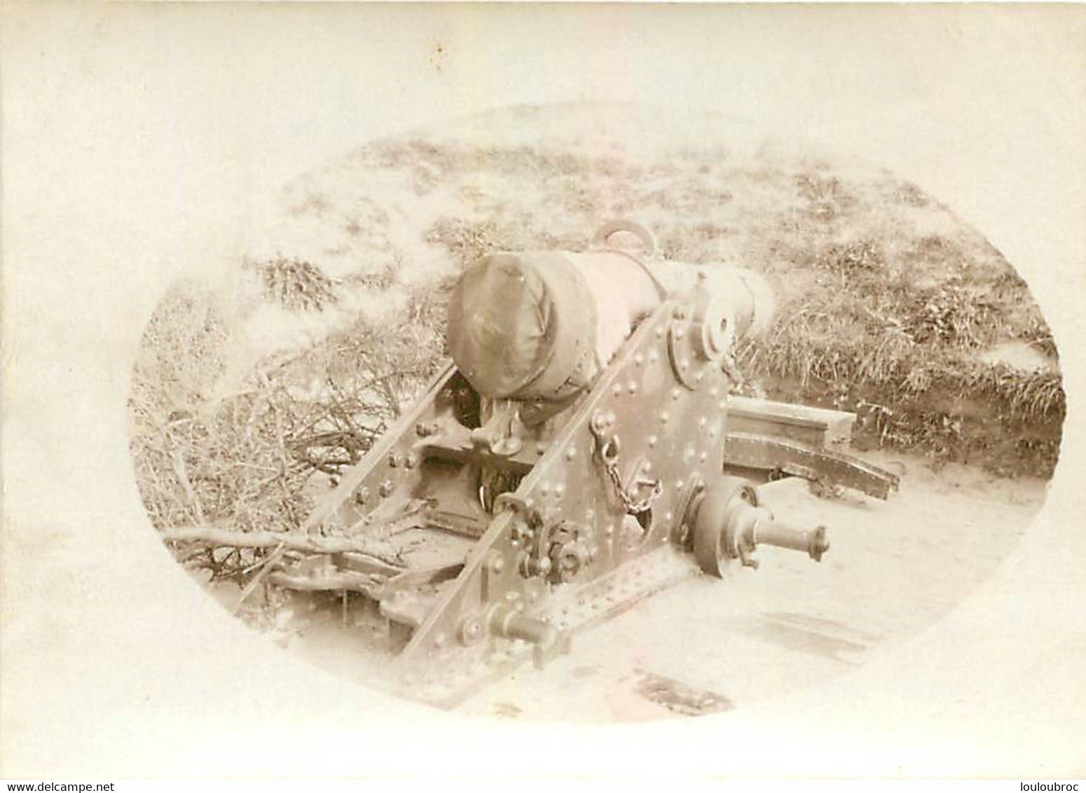 CANON ALLEMAND PHOTO ORIGINALE  9 X 7 CM - Guerra, Militares