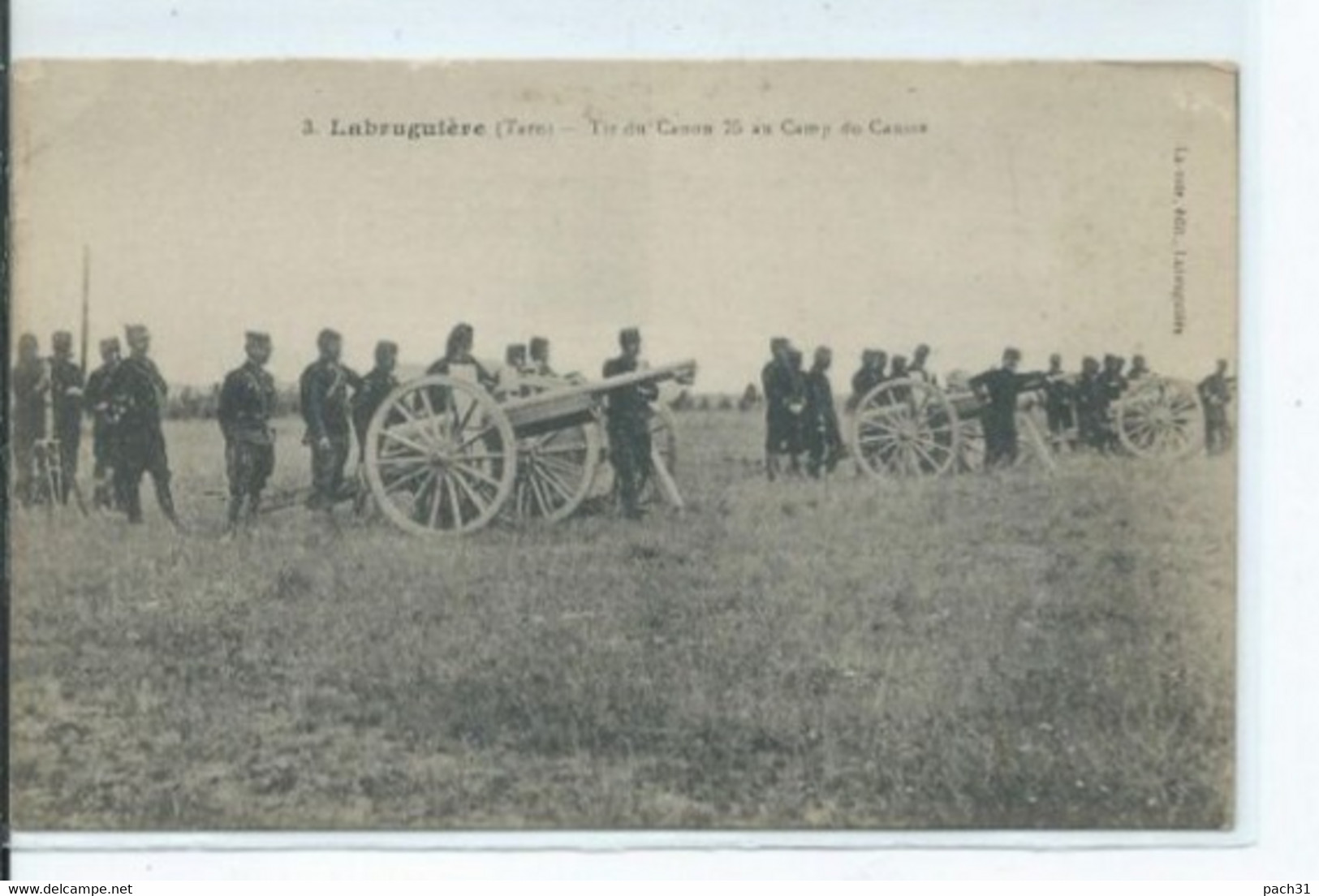 Labruguière  Tir De Canon 75 Au Camp De Causse - Labruguière