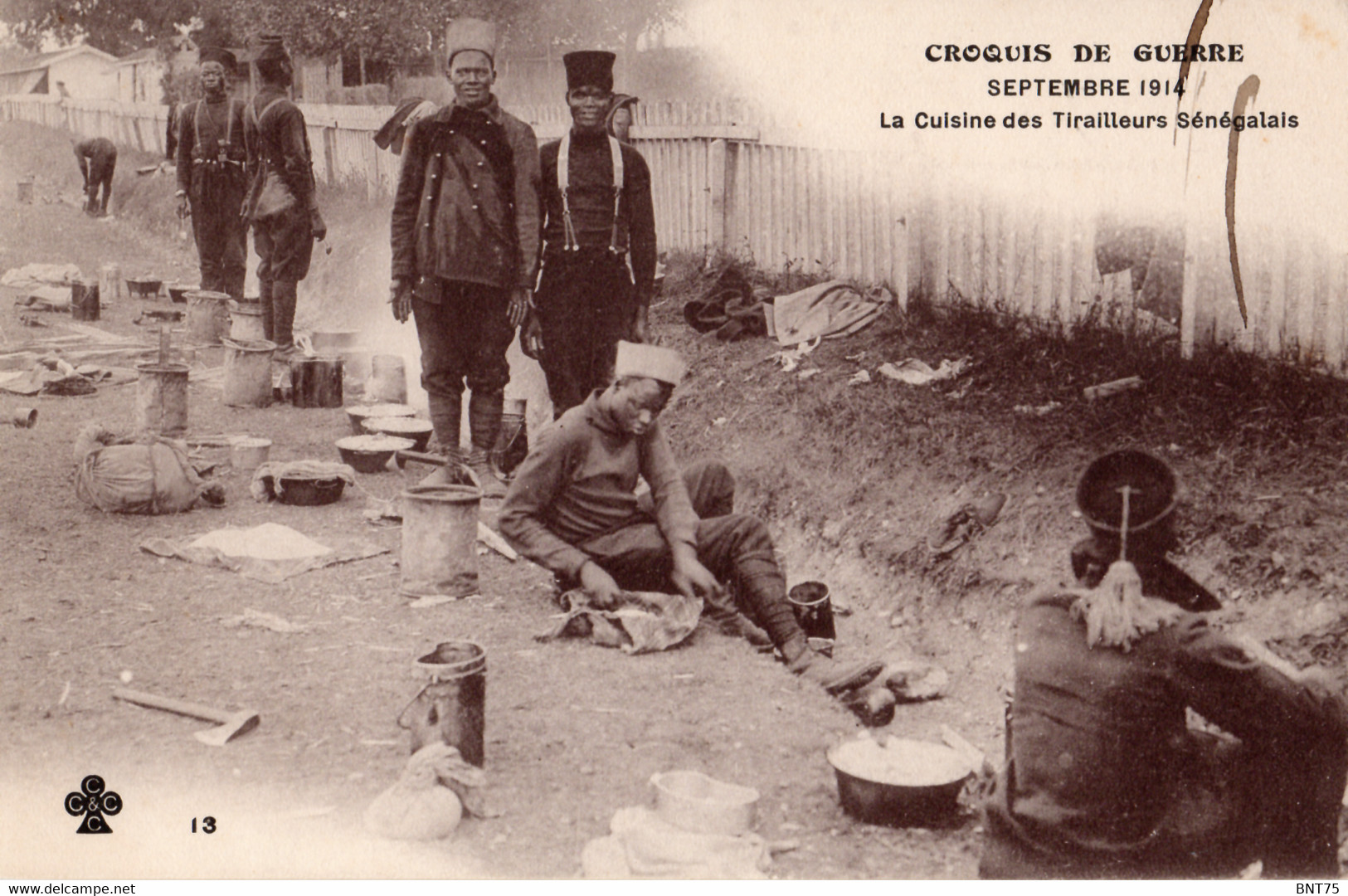 Campement De Tirailleurs Sénégalais Près De Compiègne, été-automne 1914 - Weltkrieg 1914-18