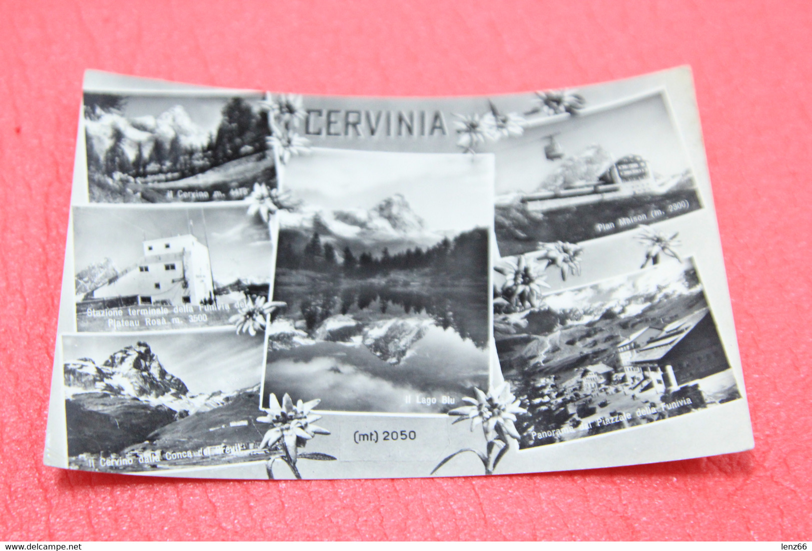 Aosta Cervinia Breuil Vedutine Con Funivia 1956 - Autres & Non Classés