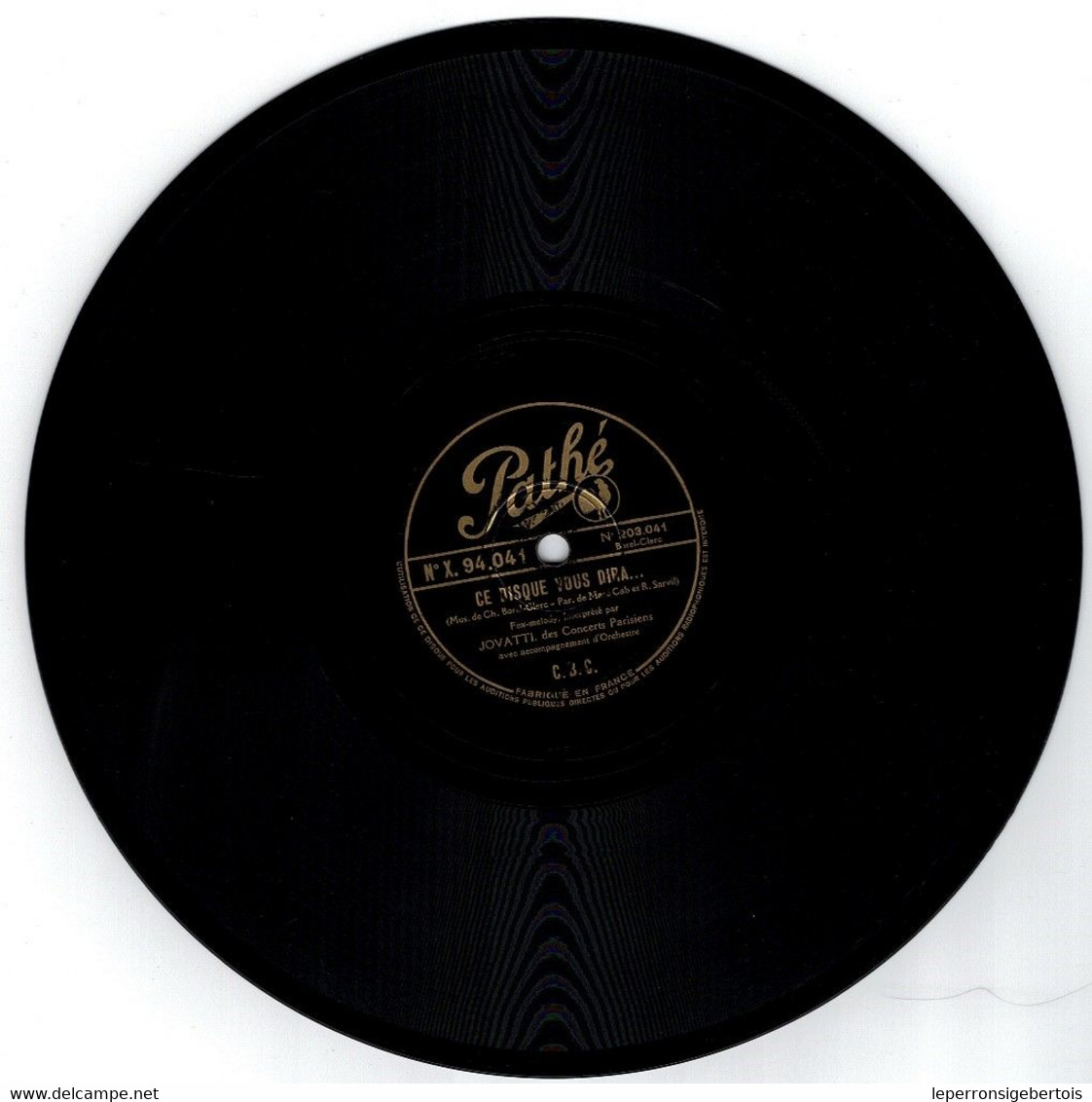 78 Tours - 1 Un Petit Kid - 2 Ce Disque Vous Dira  - Fox -  Disque Pathé- - 78 Rpm - Schellackplatten