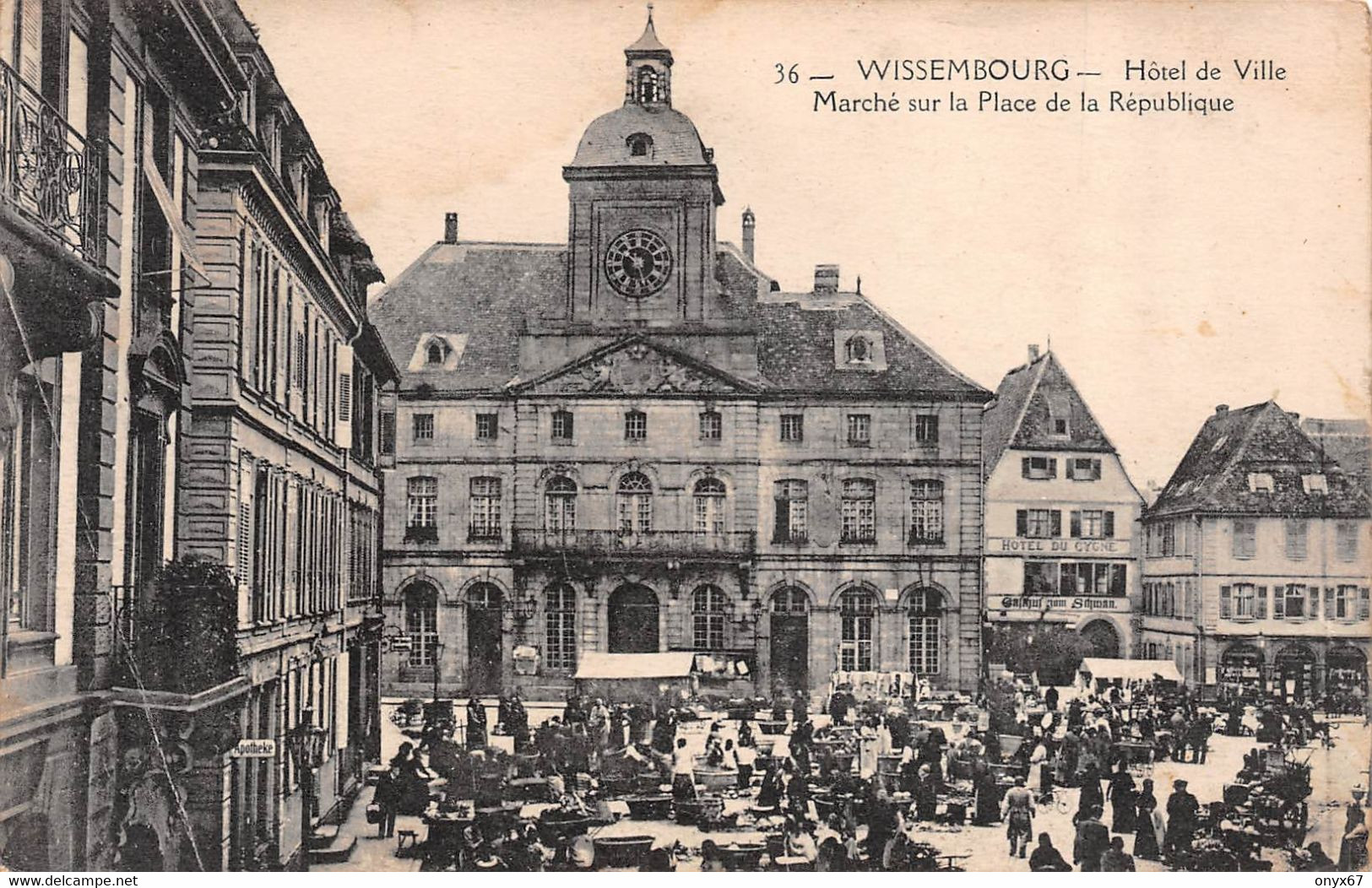 WEISSENBURG-WISSEMBOURG-67-Bas-Rhin-Marché Place De La République - Wissembourg