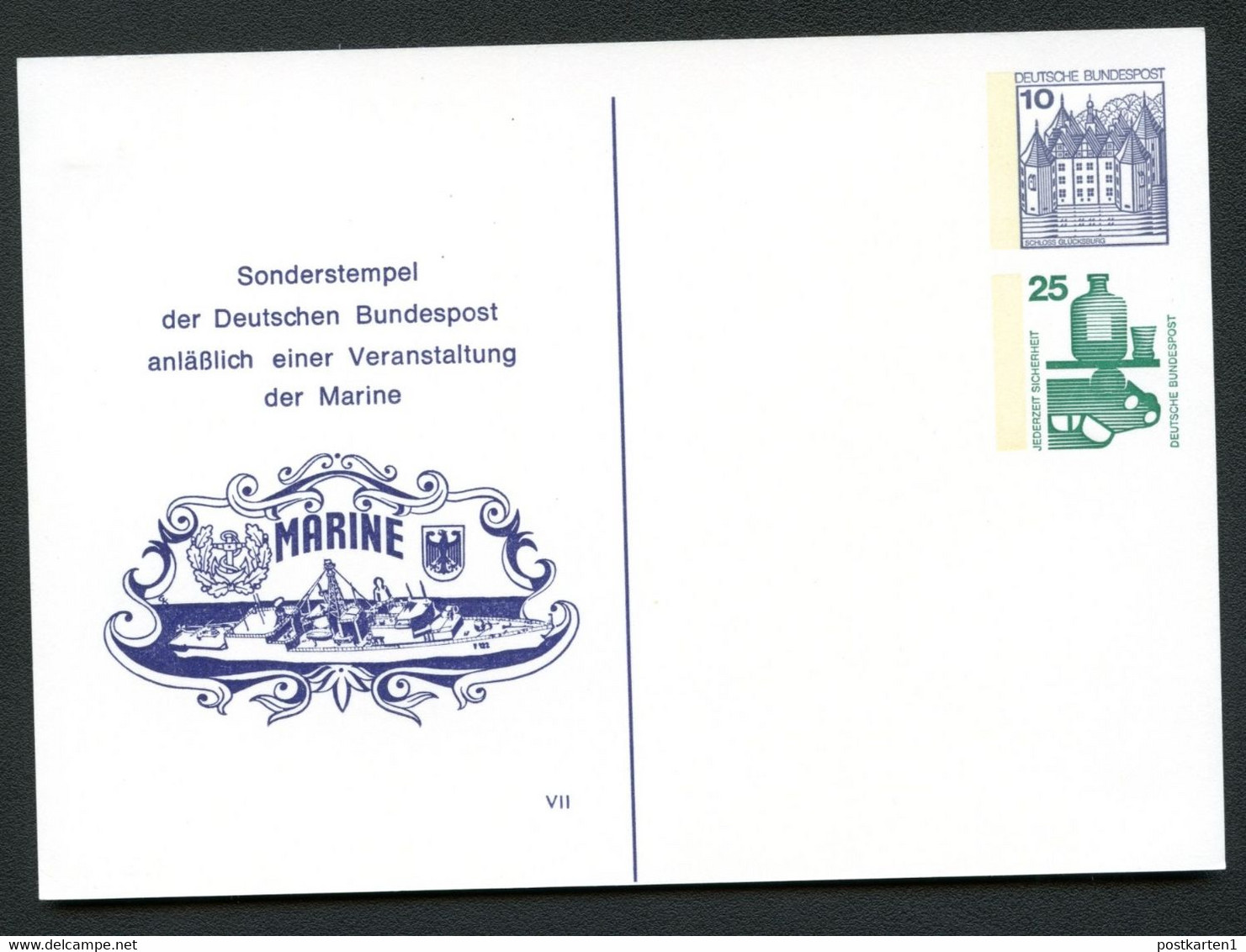 Bund PP114 MARINE KRIEGSSCHIFF Kiel 1982 - Privé Postkaarten - Ongebruikt