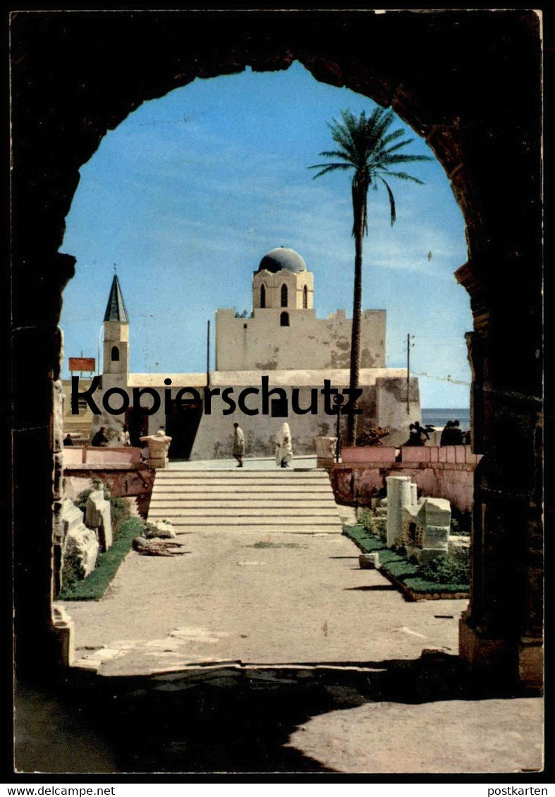 ÄLTERE POSTKARTE MOSCHEA SIDI ABDULUHAB MOSQUE LIBYA LIBIA TRIPOLI LIBYEN MOSCHEE Tripolis Libiya Postcard Ansichtskarte - Libia